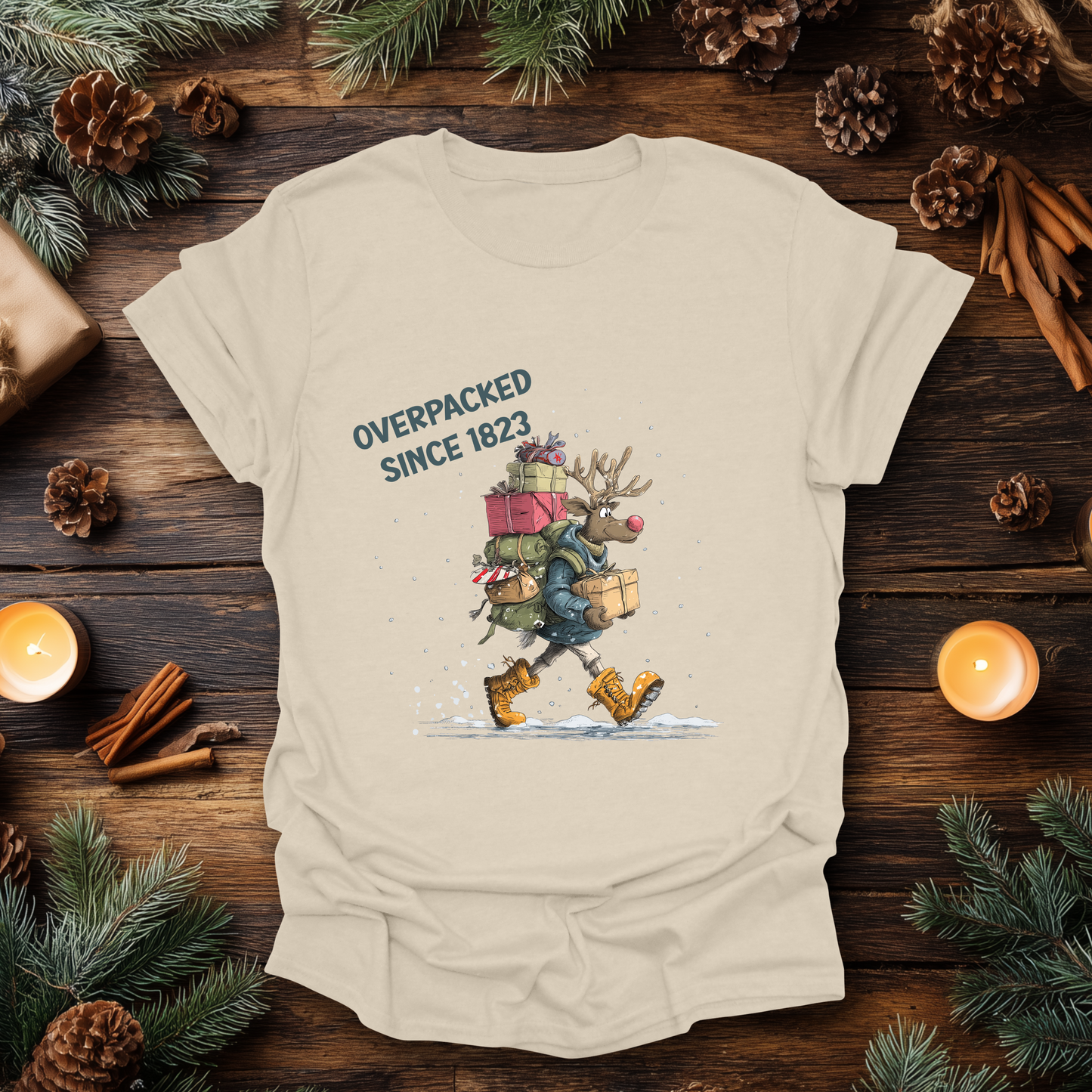 Overpacked Since 1823 Christmas T-Shirt