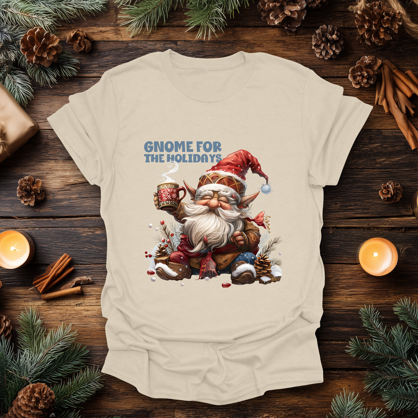 Gnome for the Holidays Christmas T-Shirt