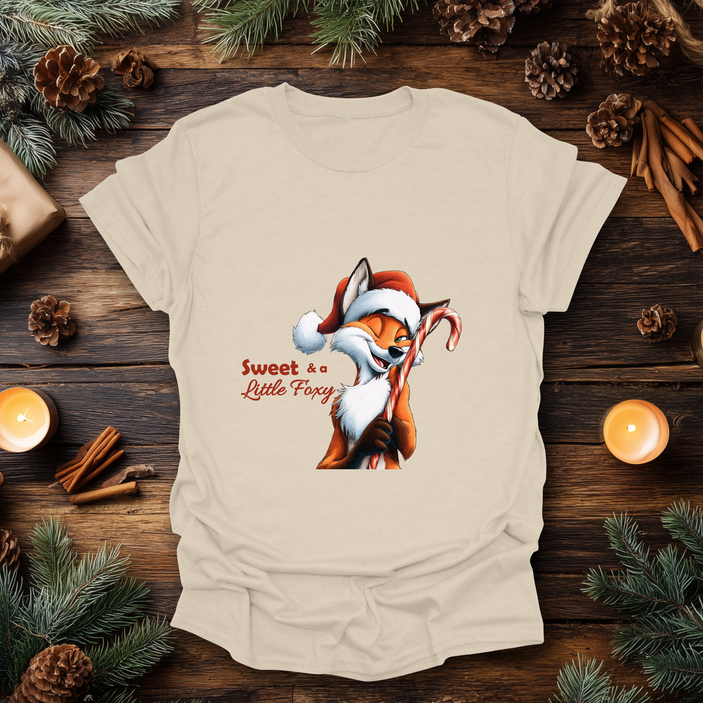 Sweet & a Little Foxy Christmas T-Shirt