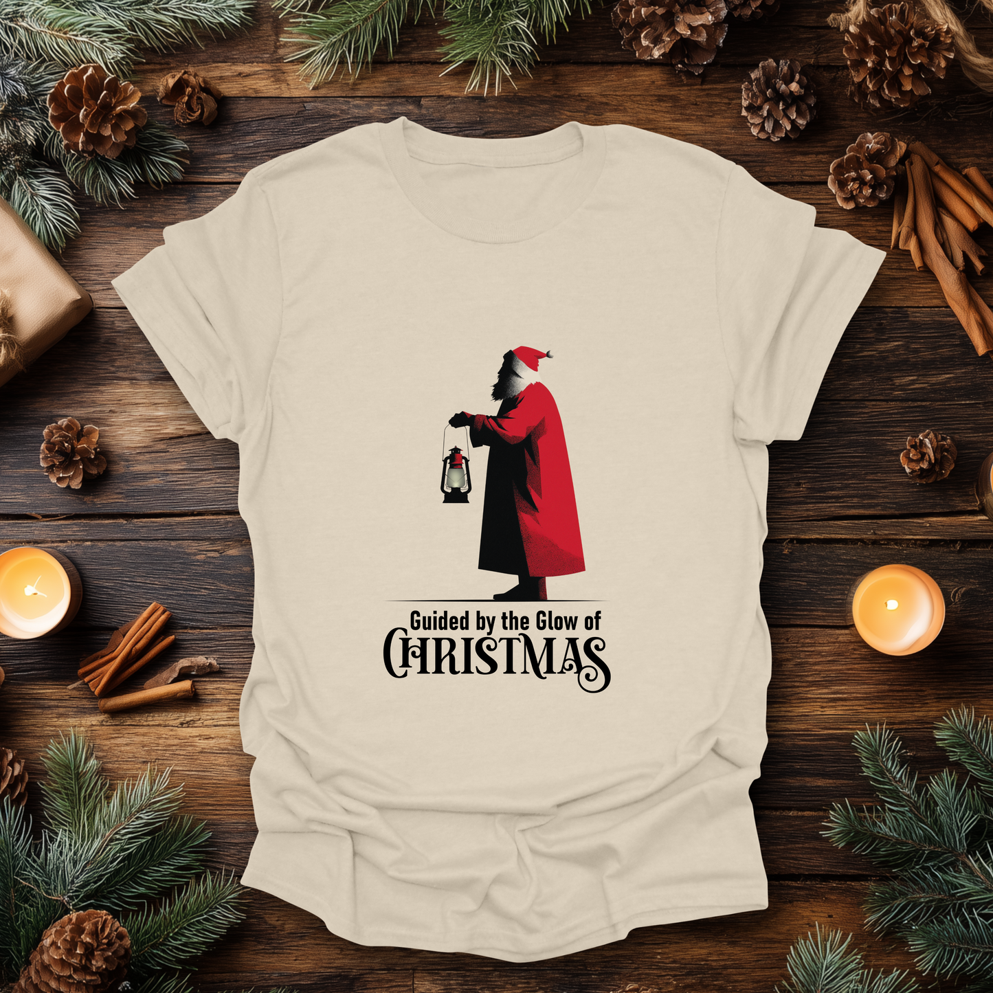 Santa’s Lantern Christmas T-Shirt