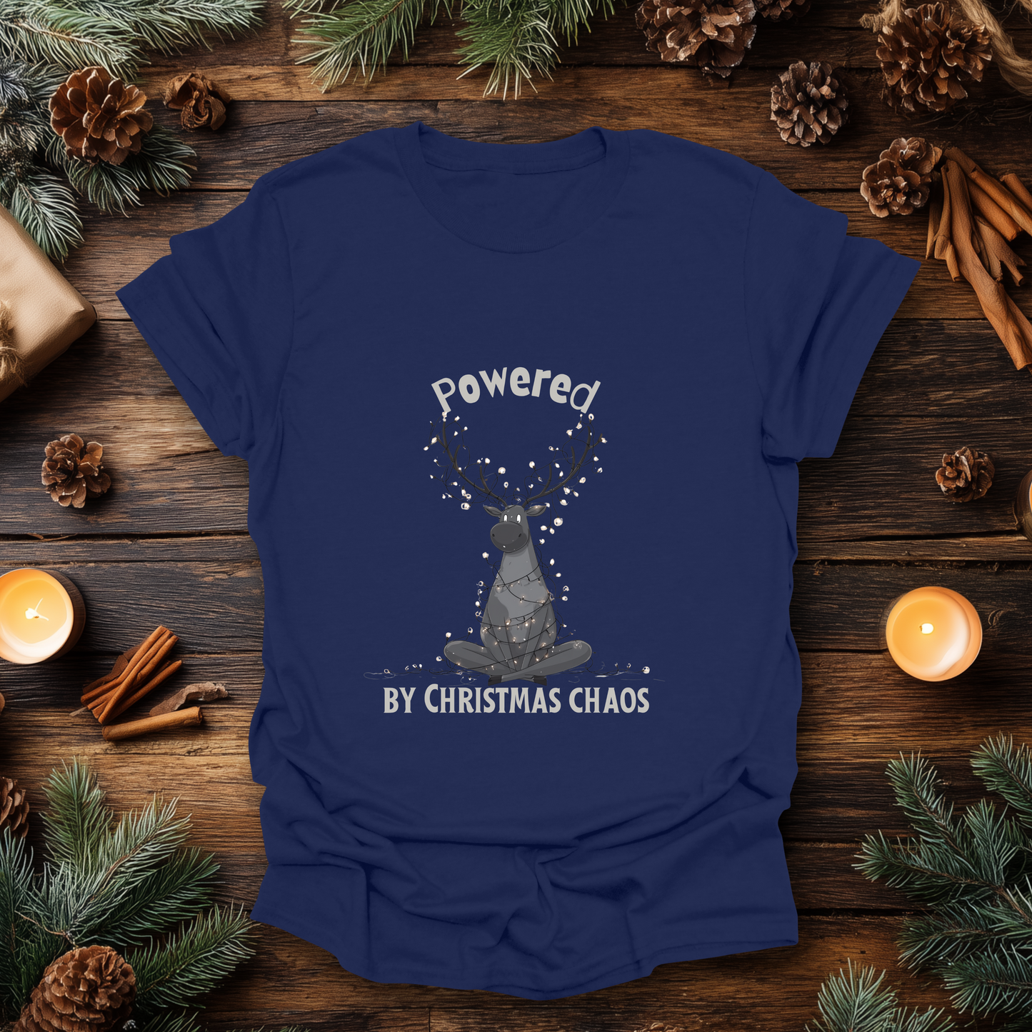 Powered by Christmas Chaos T-Shirt