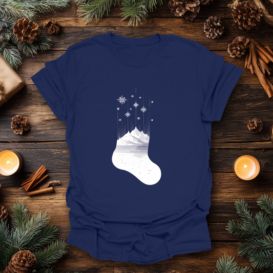 Alpine Christmas Stocking T-Shirt