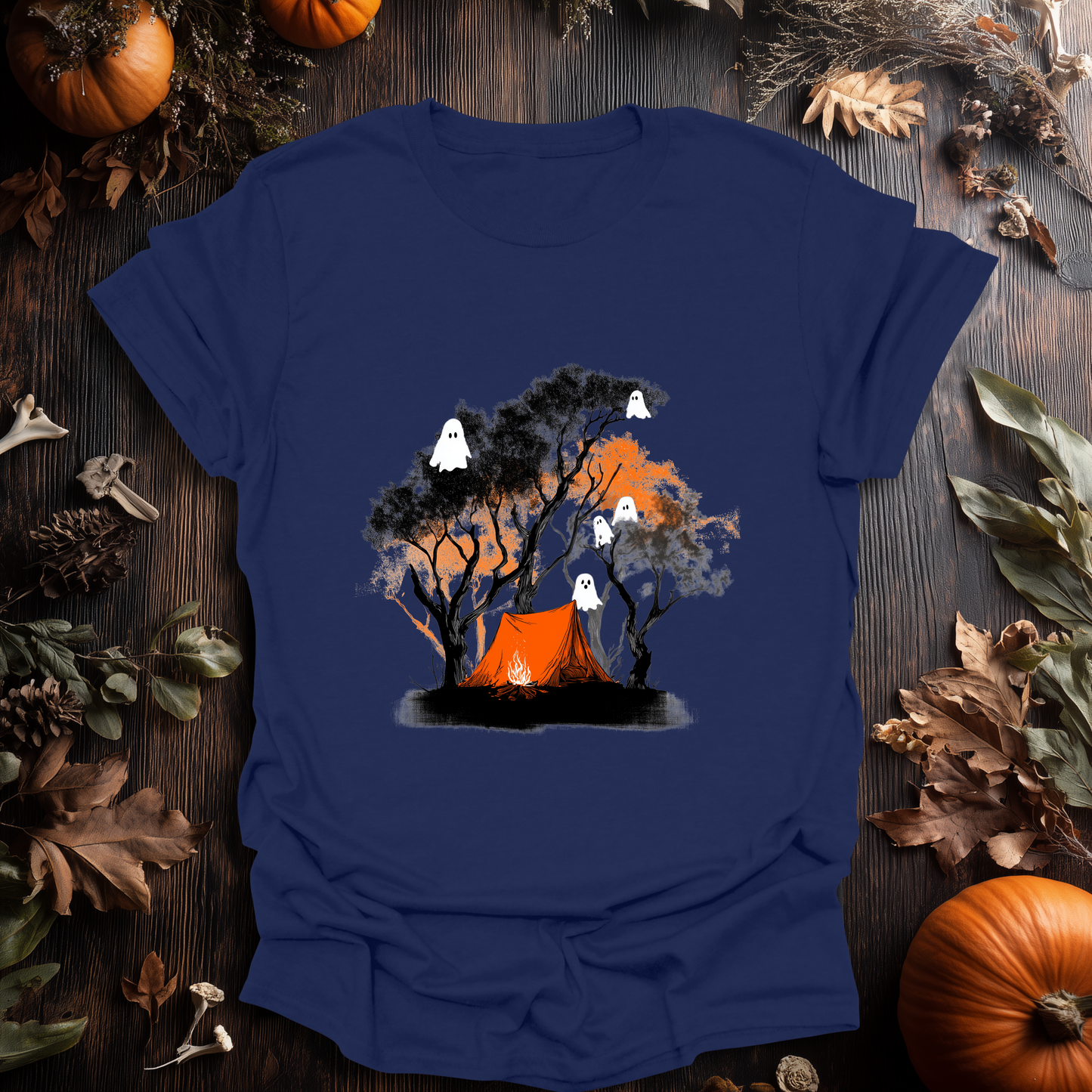 Haunted Campfire Halloween T-Shirt