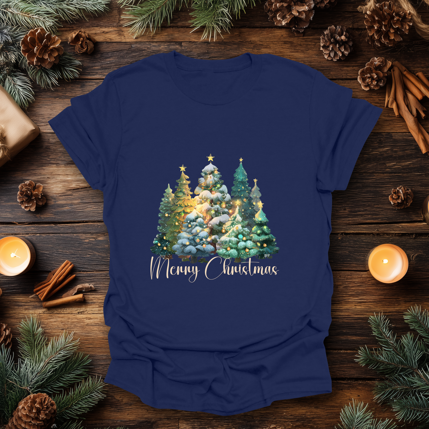 “Merry Christmas” Forest Tree T-Shirt