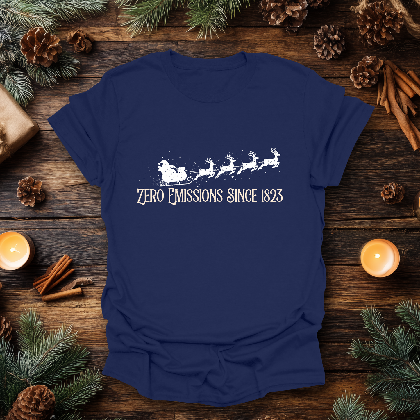 Reindeer Powered Christmas T-Shirt