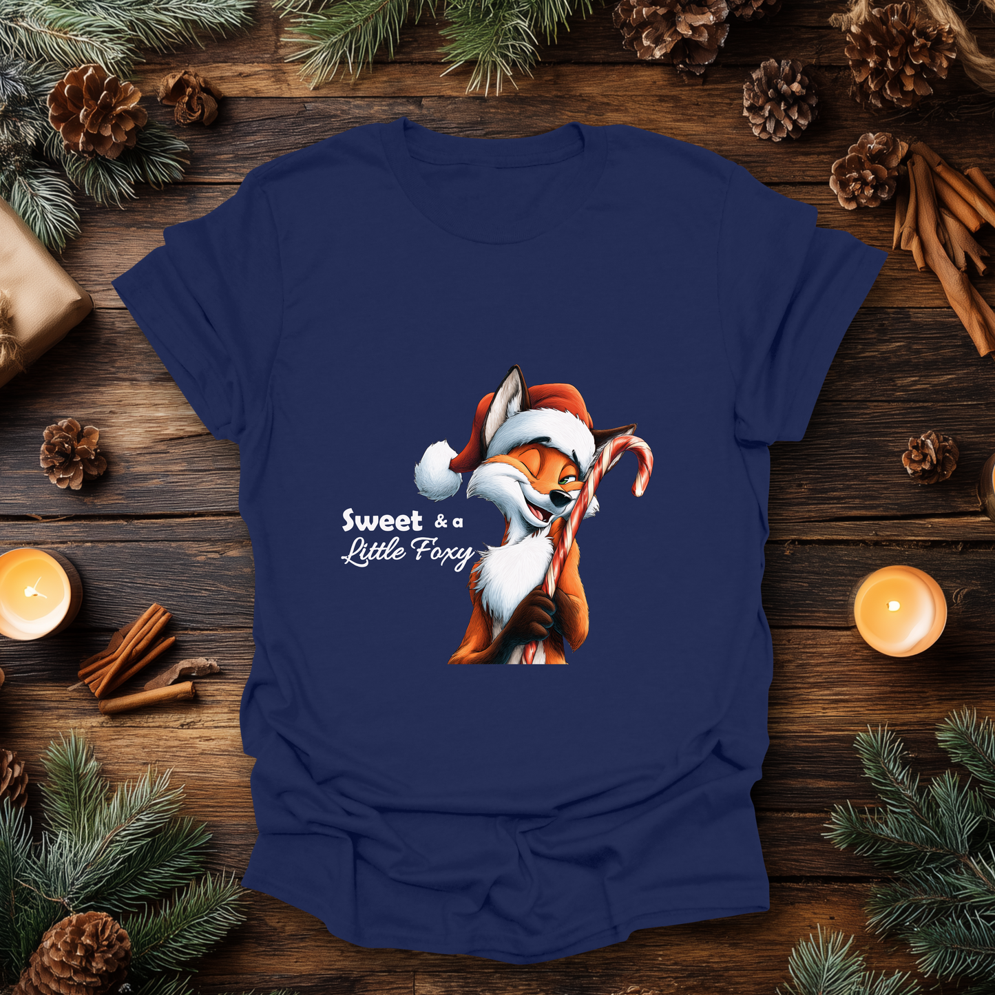 Sweet & a Little Foxy Christmas T-Shirt