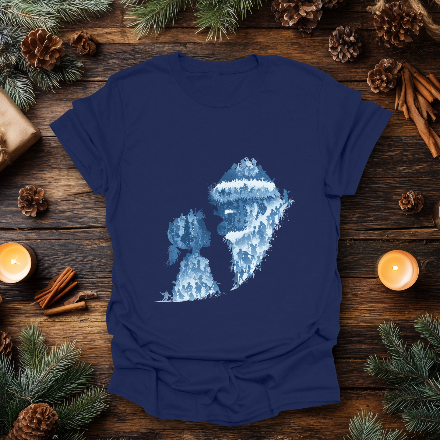 Santa & Child Silhouette – Holiday Magic T-Shirt