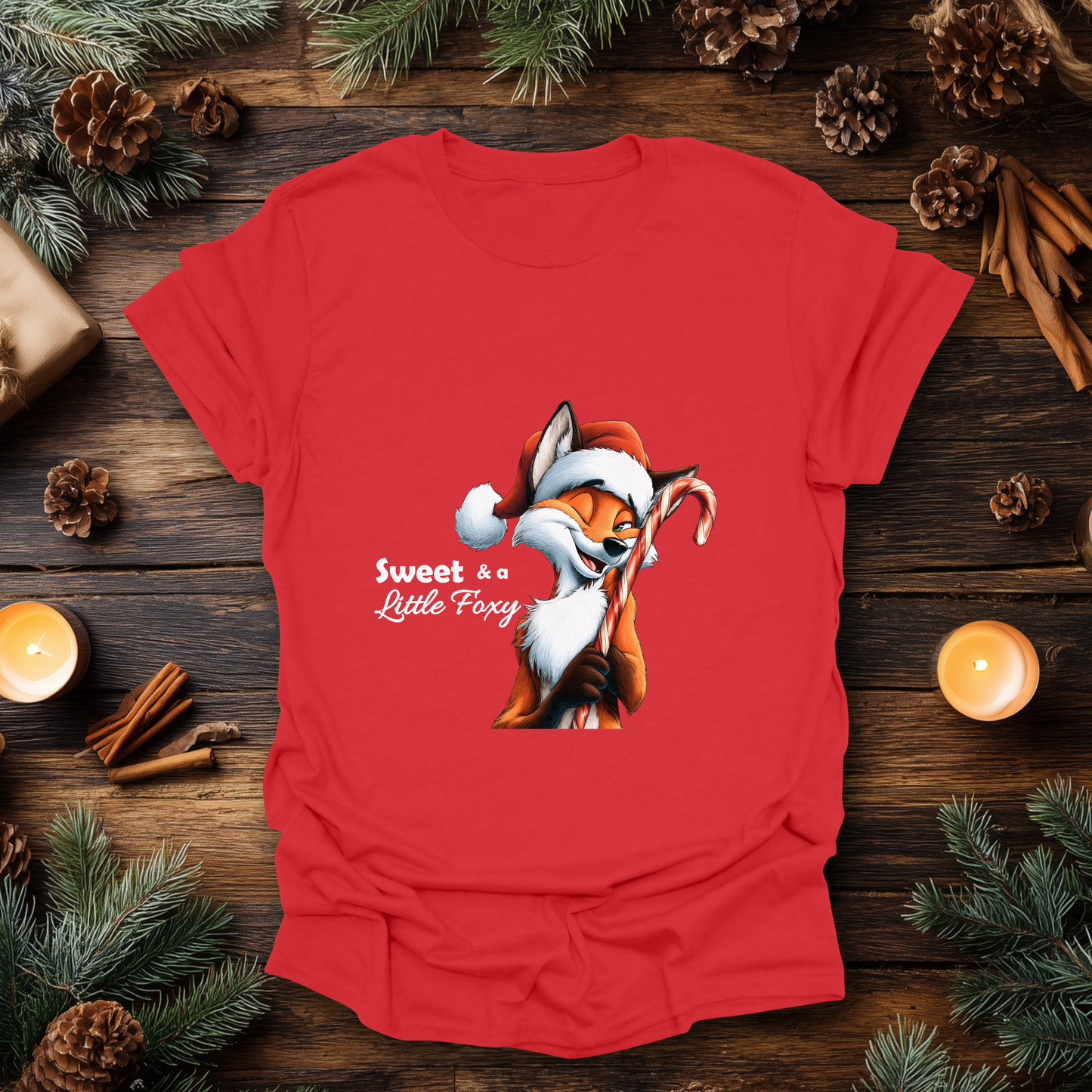 Sweet & a Little Foxy Christmas T-Shirt