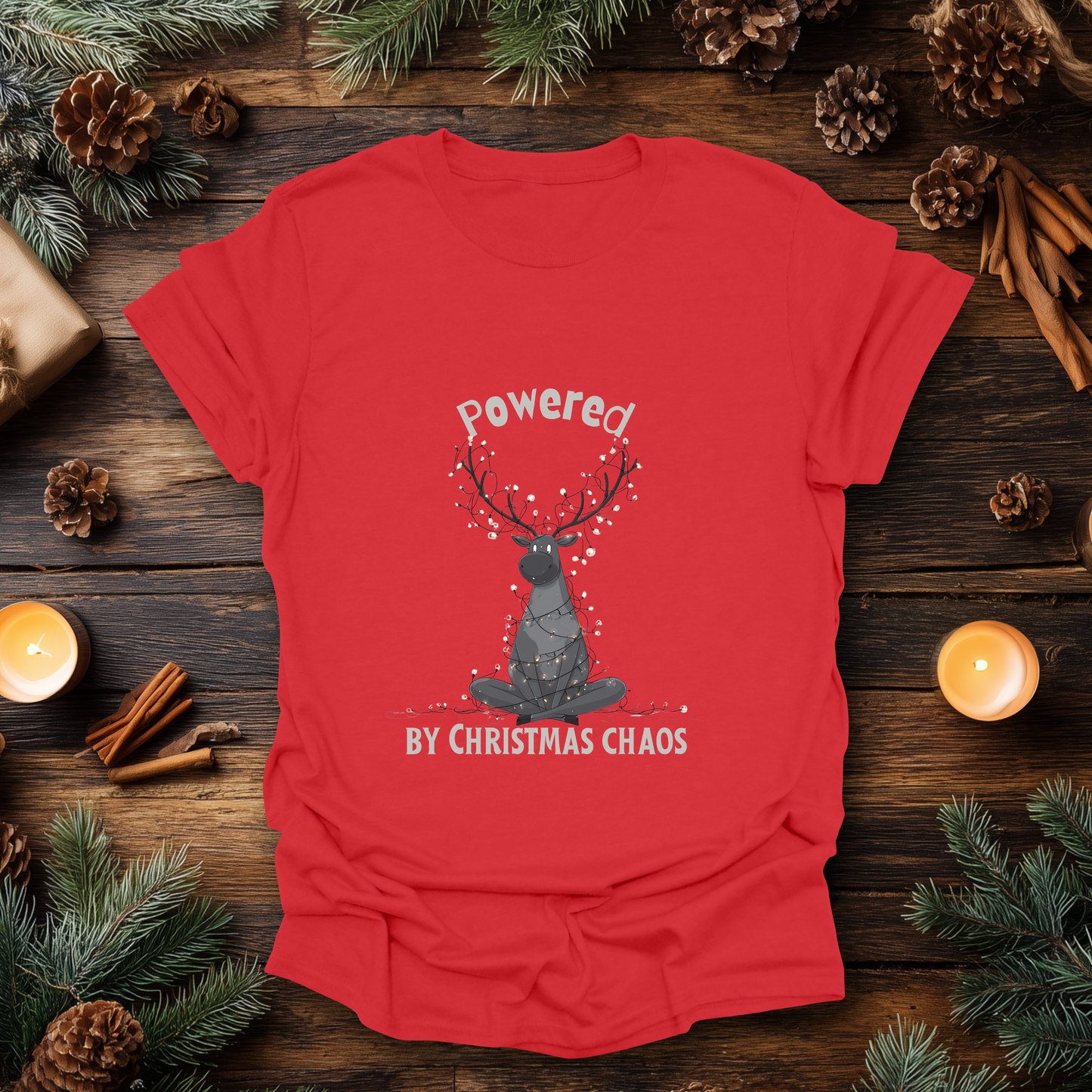 Powered by Christmas Chaos T-Shirt