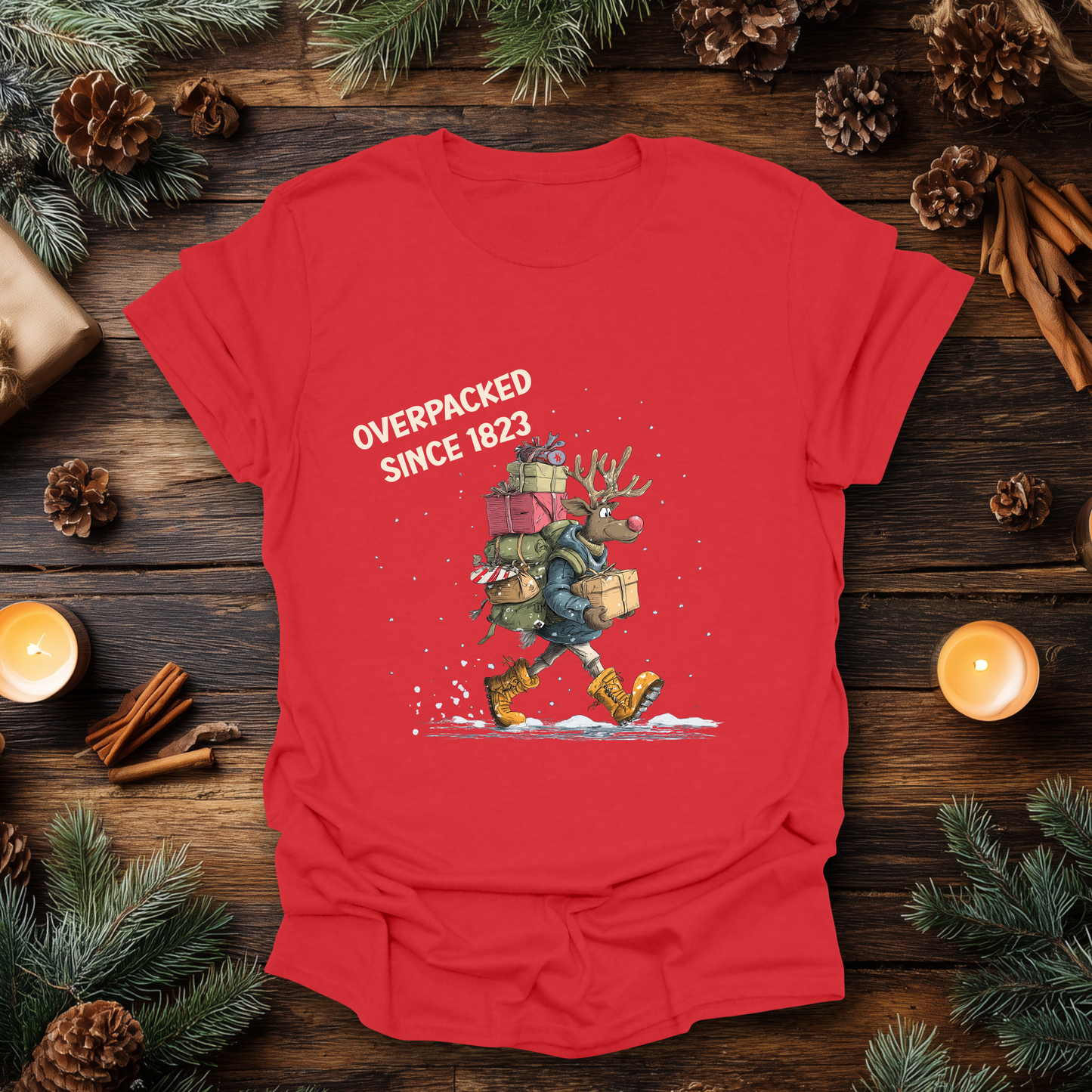 Overpacked Since 1823 Christmas T-Shirt
