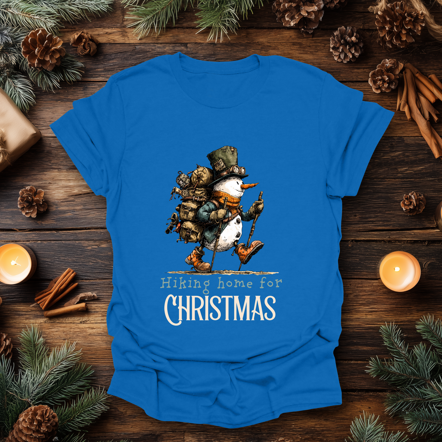 Home for Christmas Snowman T-Shirt