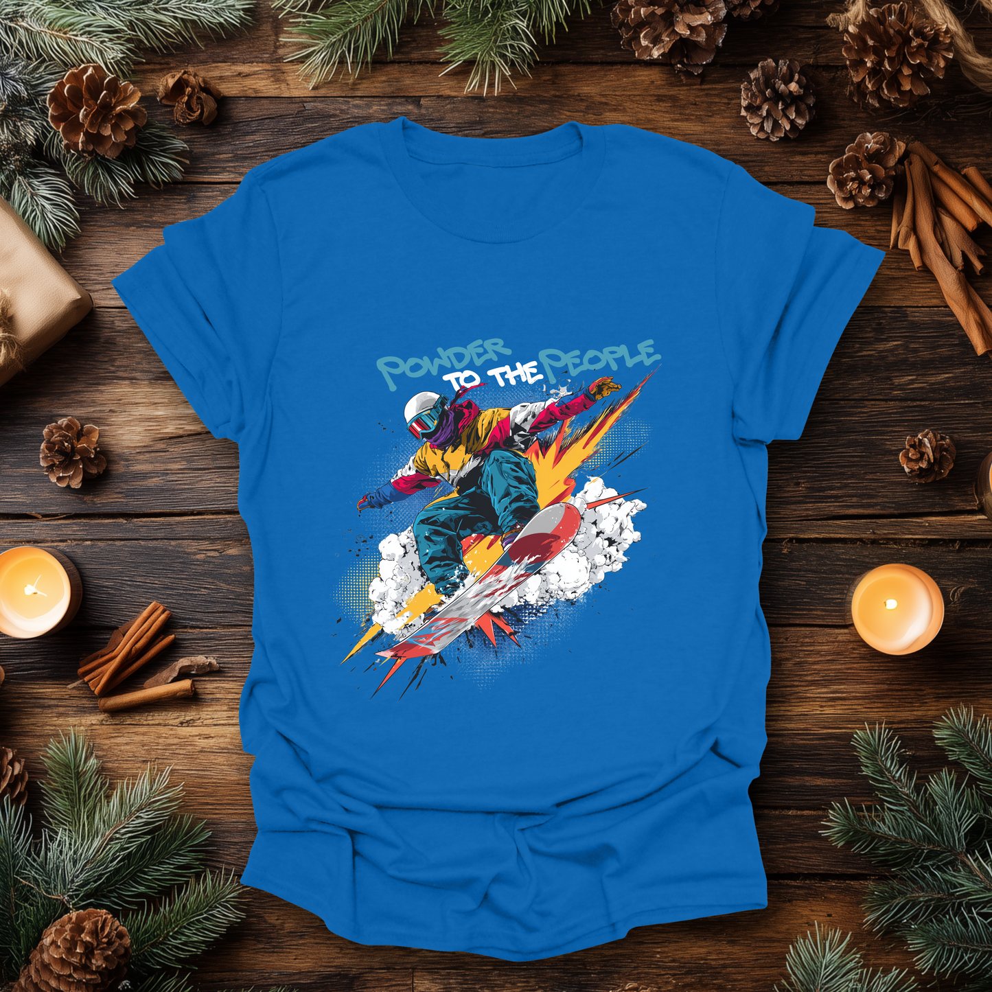 Powder to the People Snowboarding T-Shirt