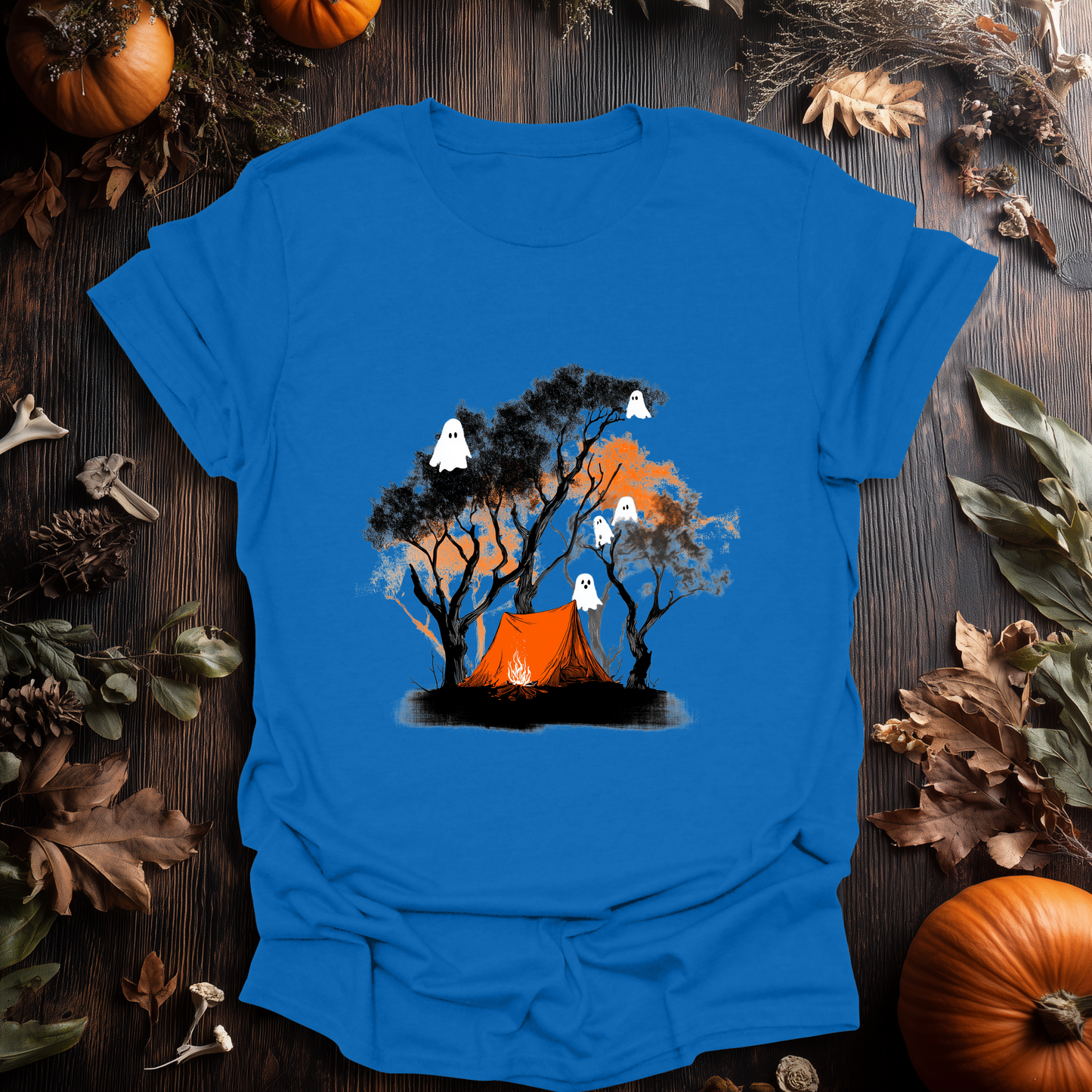 Haunted Campfire Halloween T-Shirt