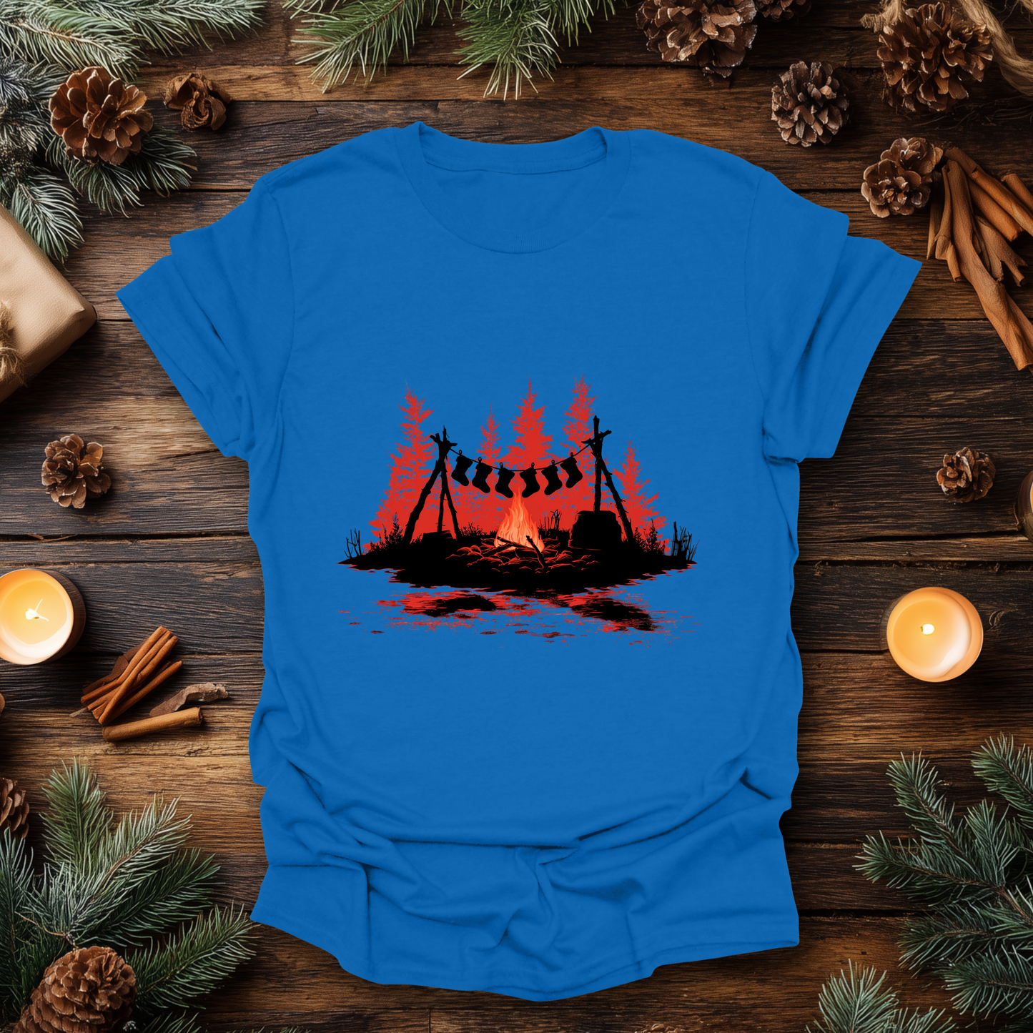 Campfire Christmas T-Shirt
