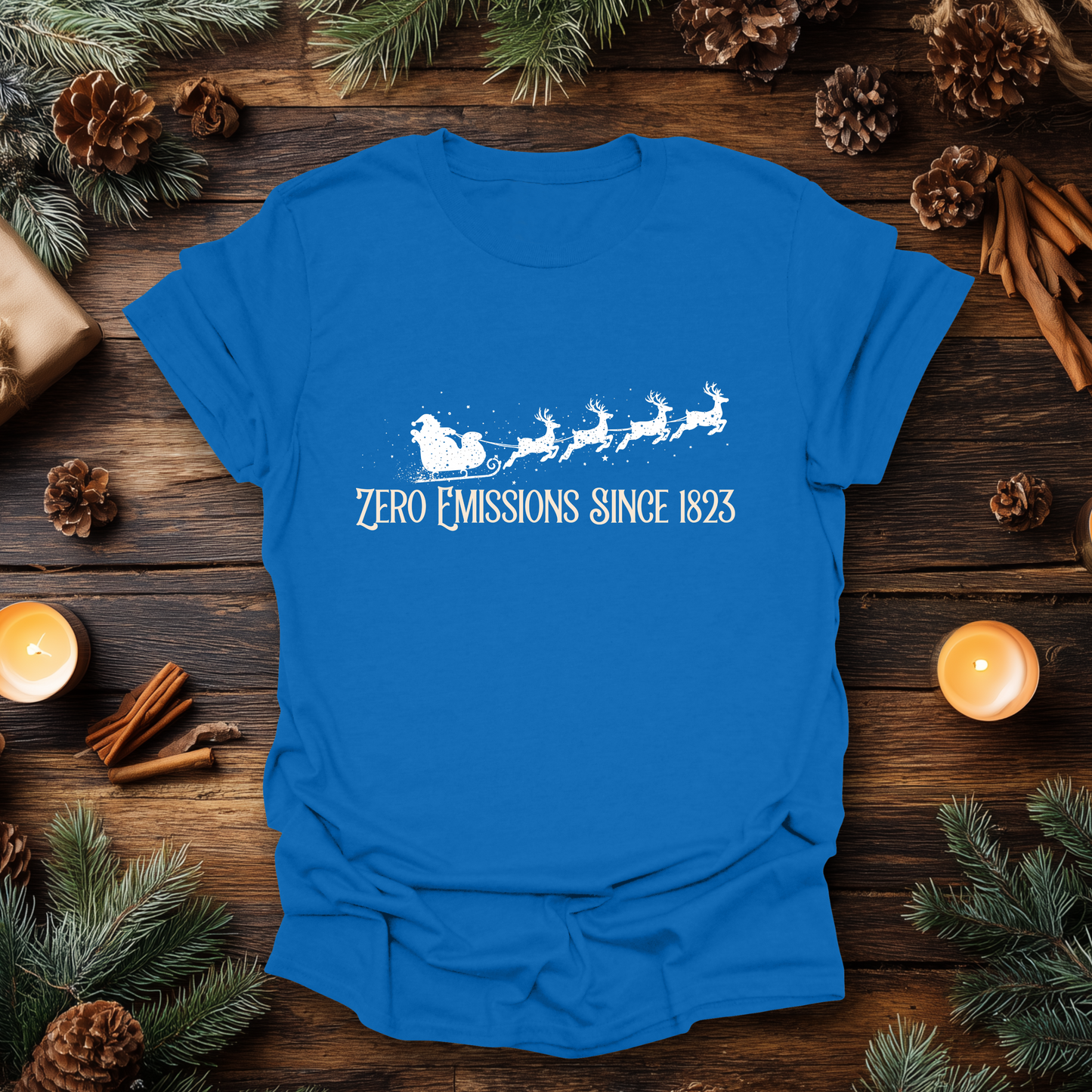 Reindeer Powered Christmas T-Shirt