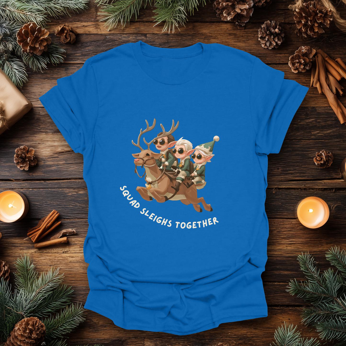 Squad Sleighs Together Christmas T-Shirt