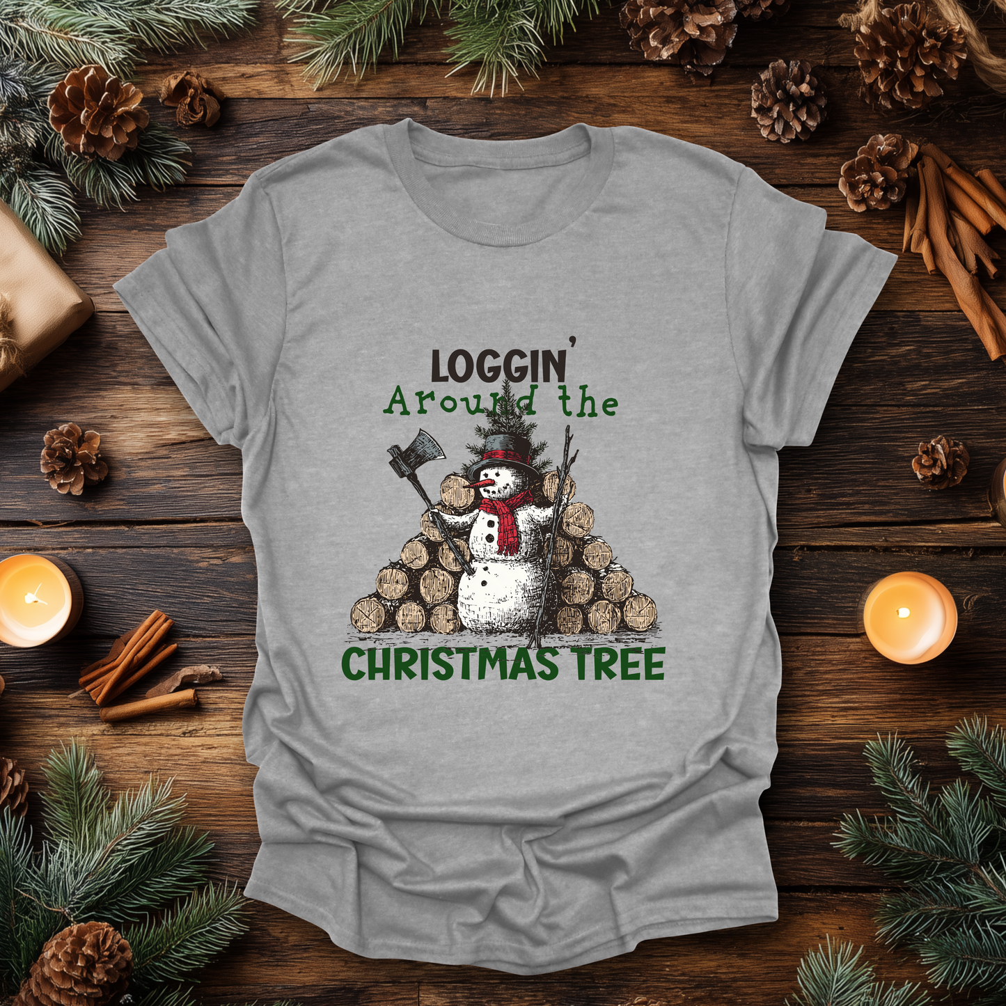 Loggin’ Around the Christmas Tree T-Shirt