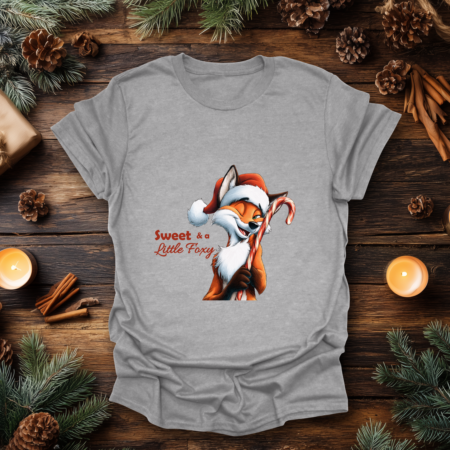 Sweet & a Little Foxy Christmas T-Shirt