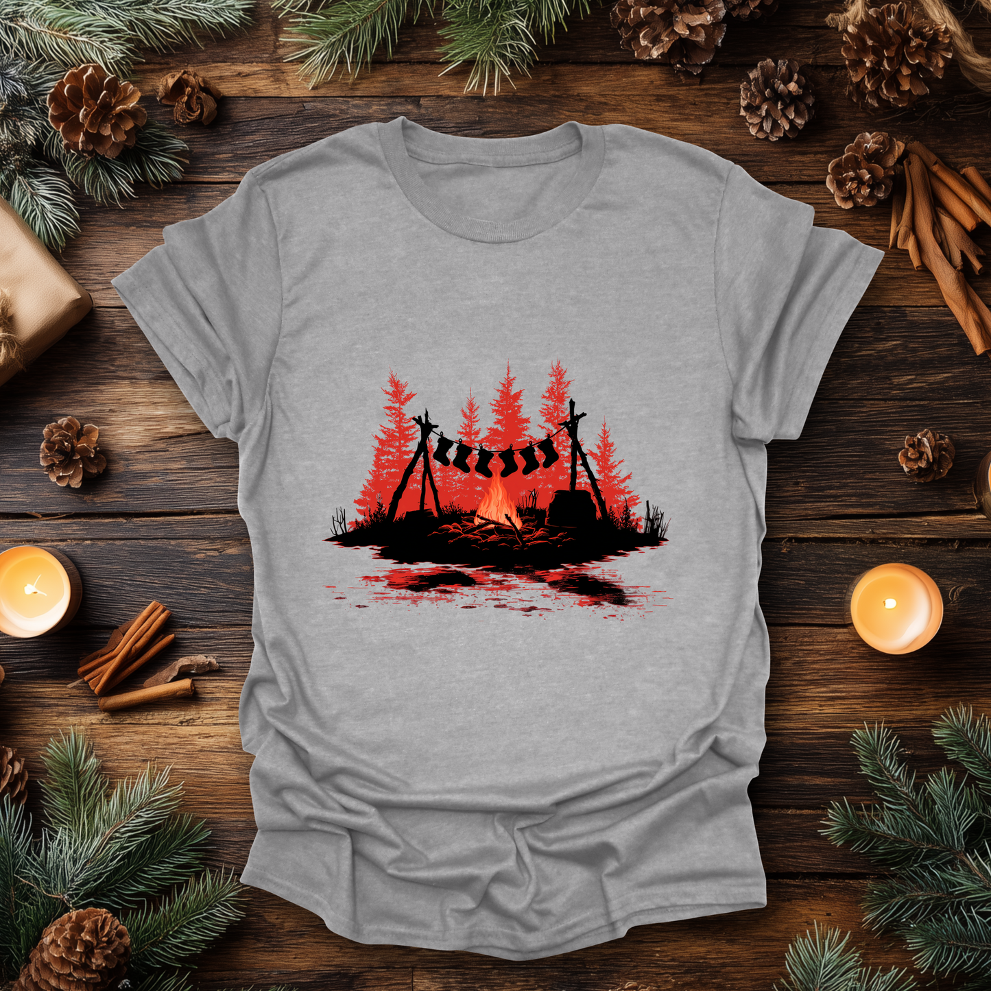 Campfire Christmas T-Shirt
