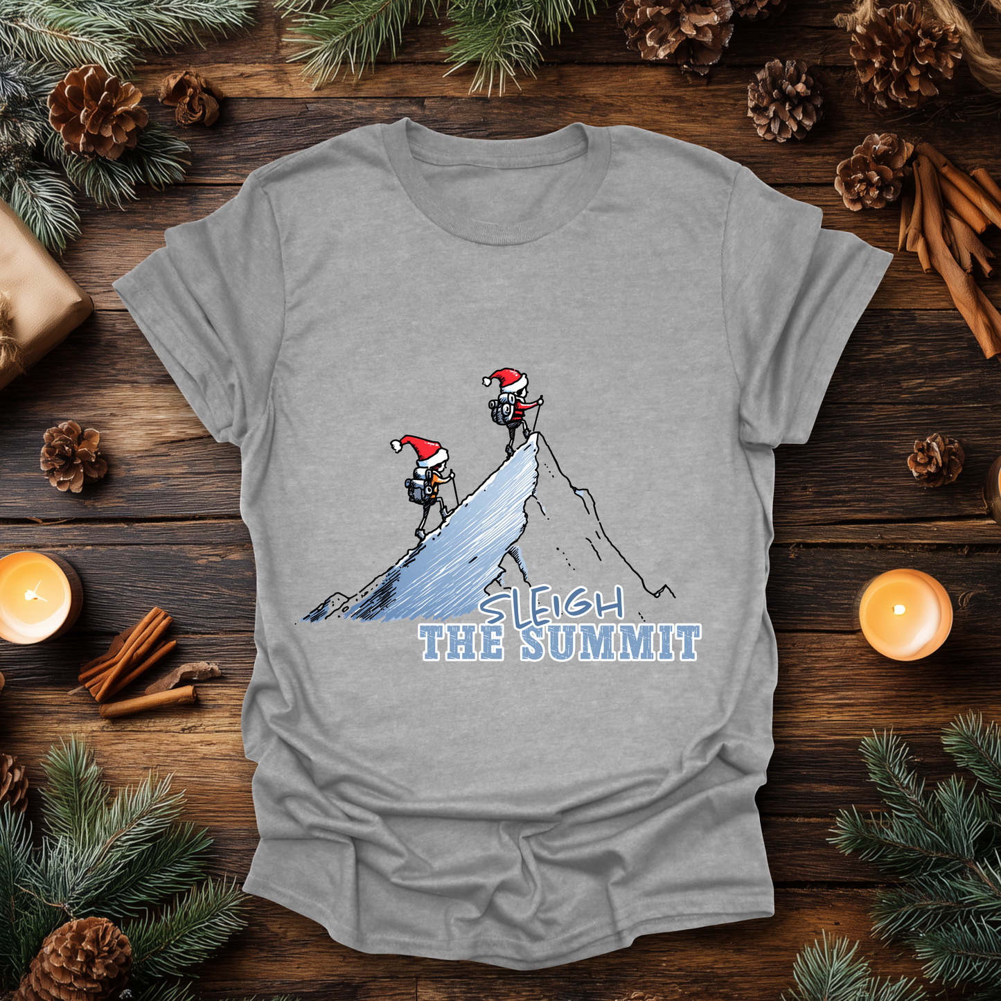 Sleigh the Summit Christmas T-Shirt