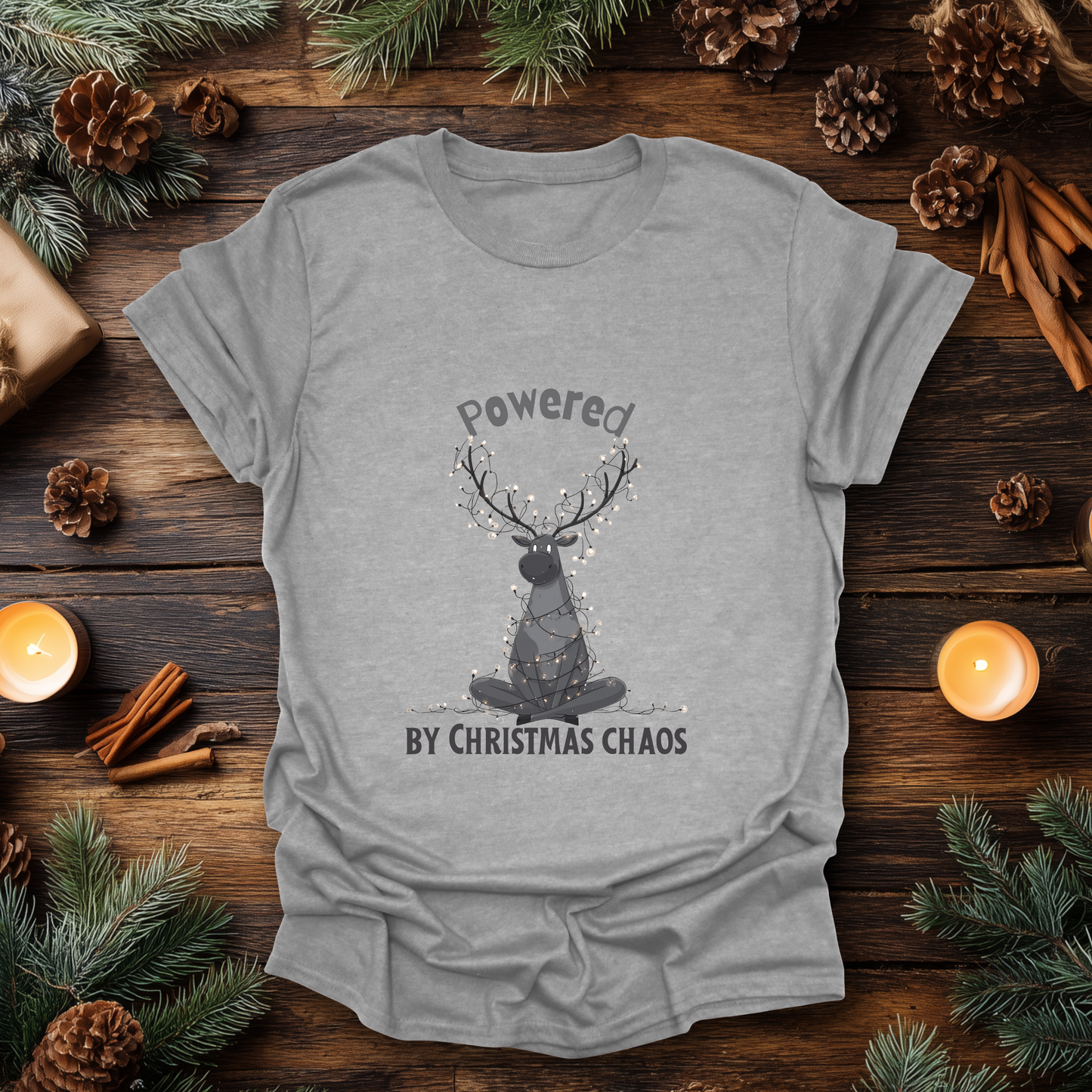 Powered by Christmas Chaos T-Shirt