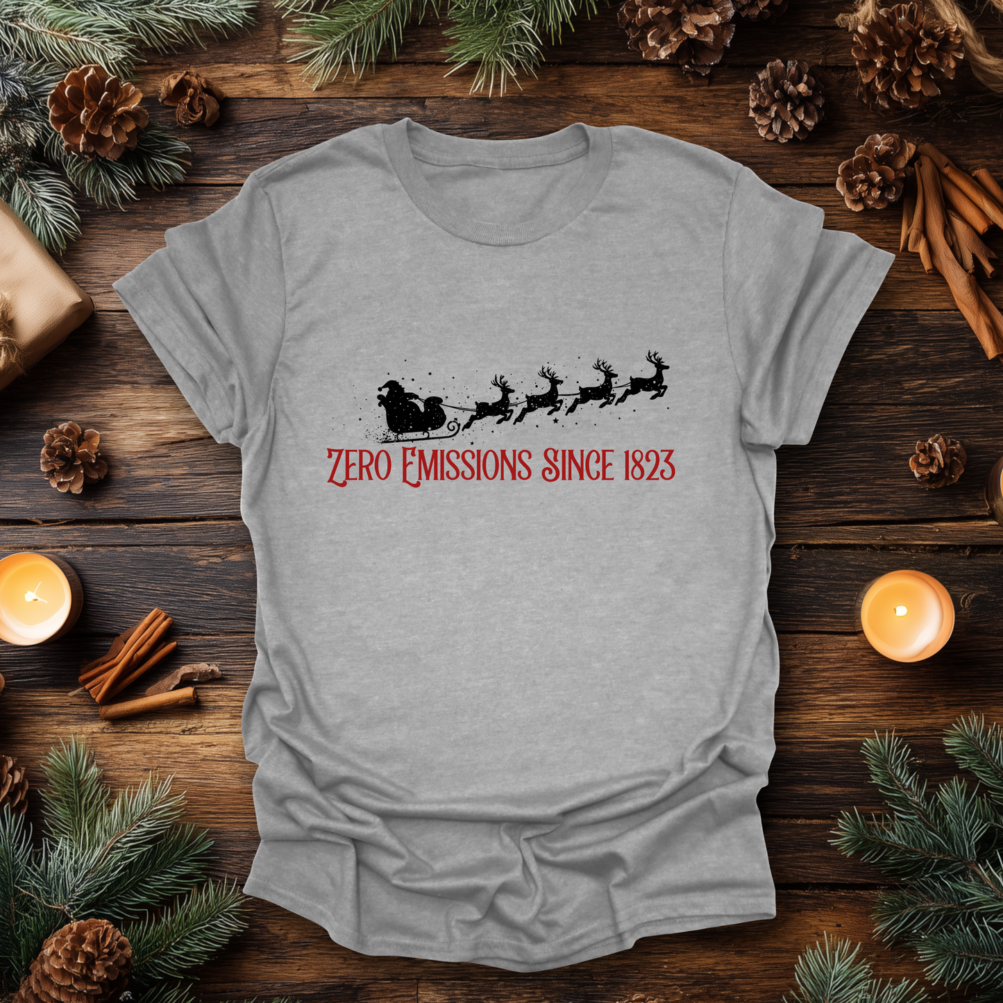 Reindeer Powered Christmas T-Shirt