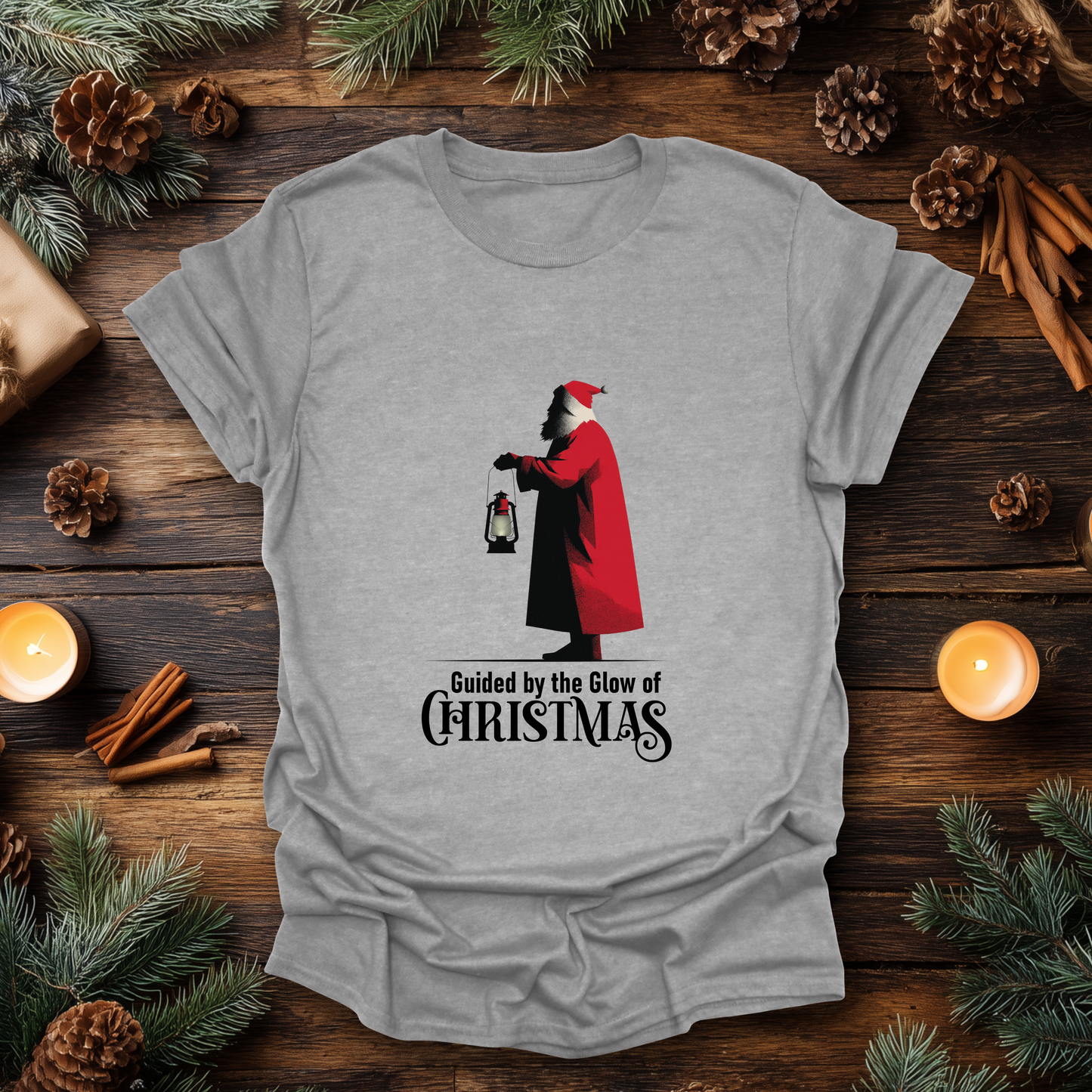 Santa’s Lantern Christmas T-Shirt