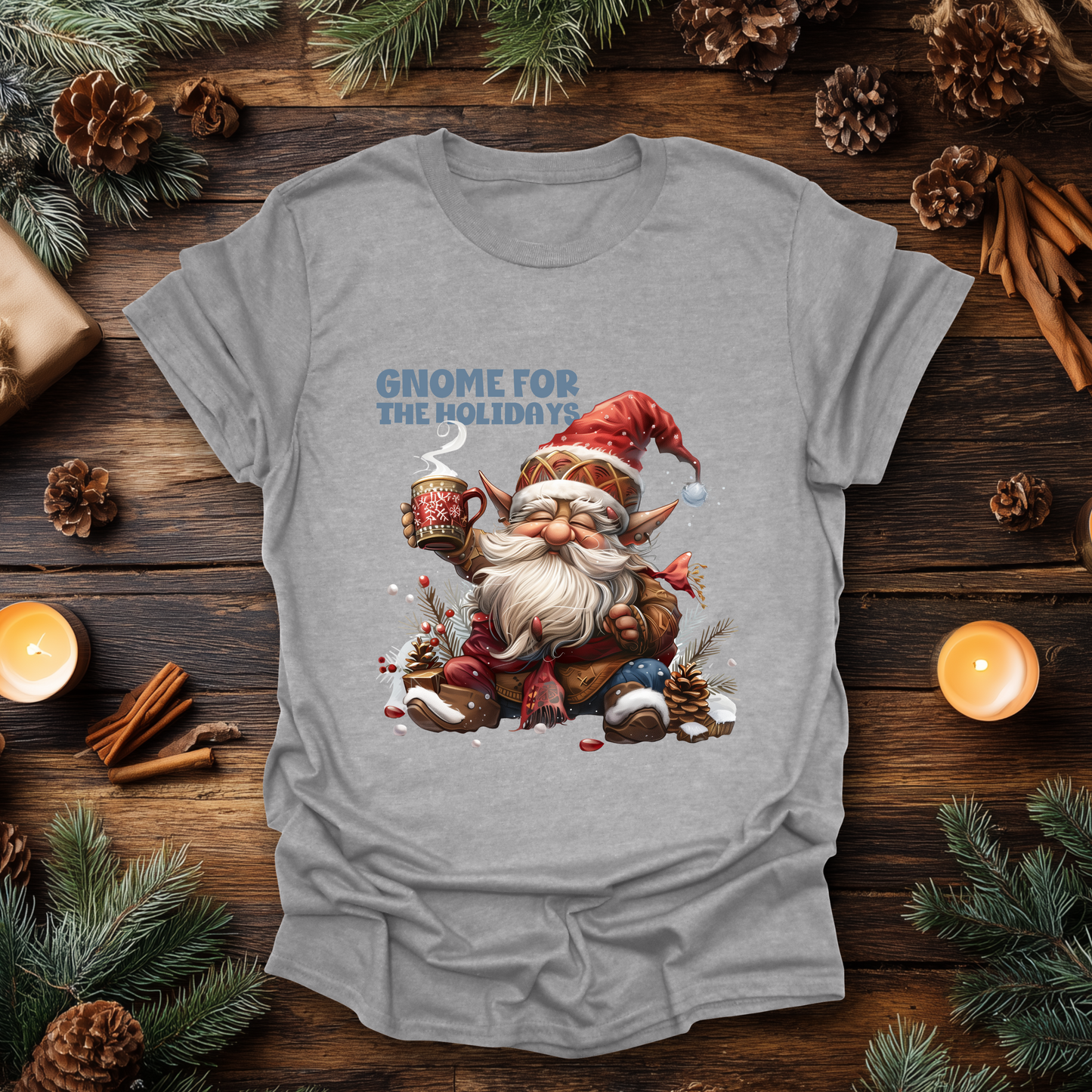 Gnome for the Holidays Christmas T-Shirt