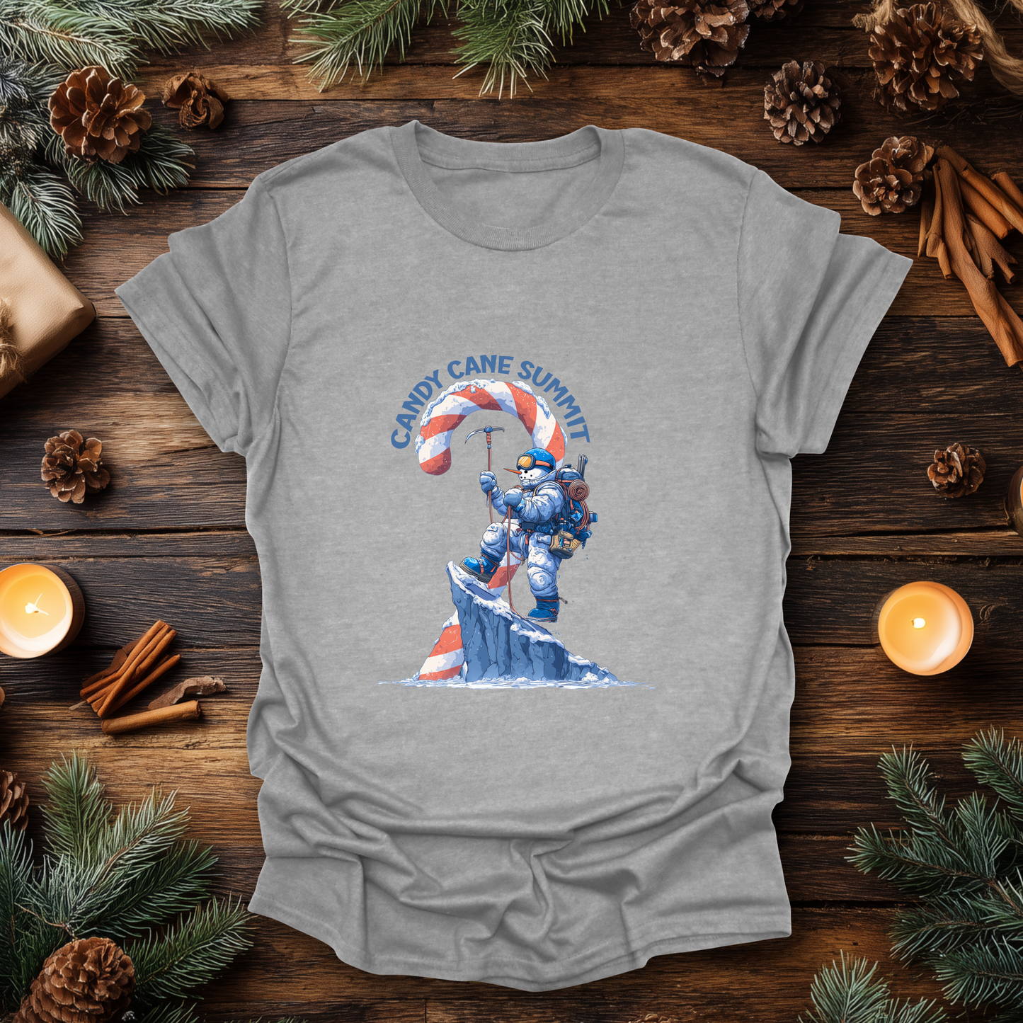 Candy Cane Summit Christmas T-Shirt
