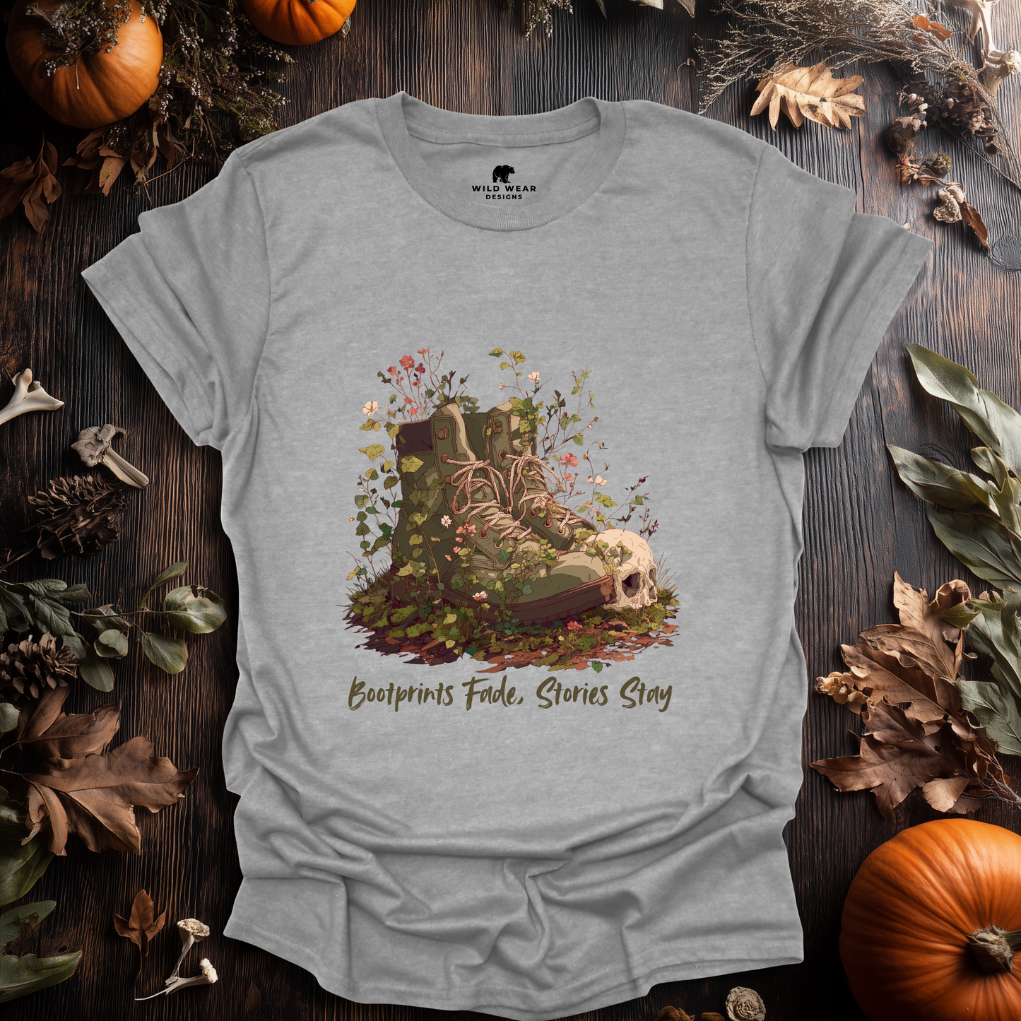 Bootprints Fade, Stories Stay T-Shirt