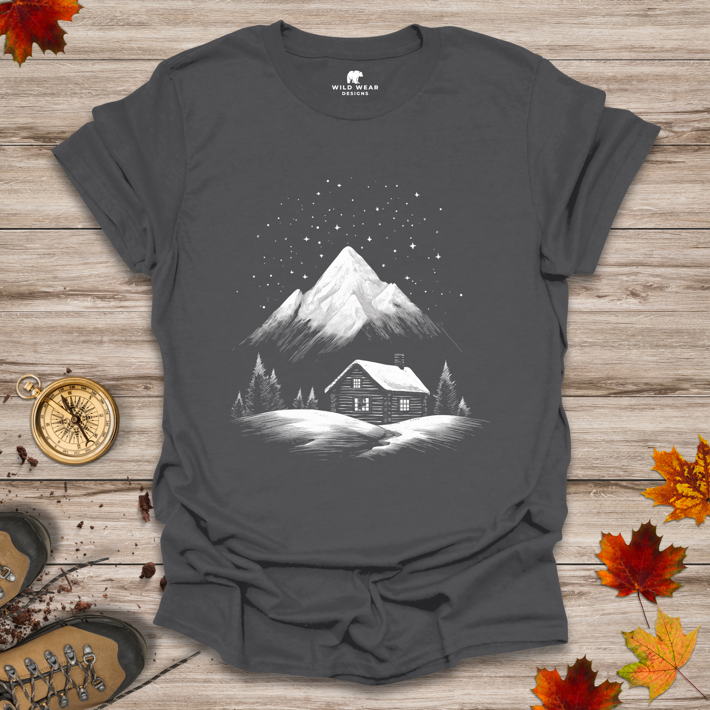 Starry Peaks Cabin T-Shirt