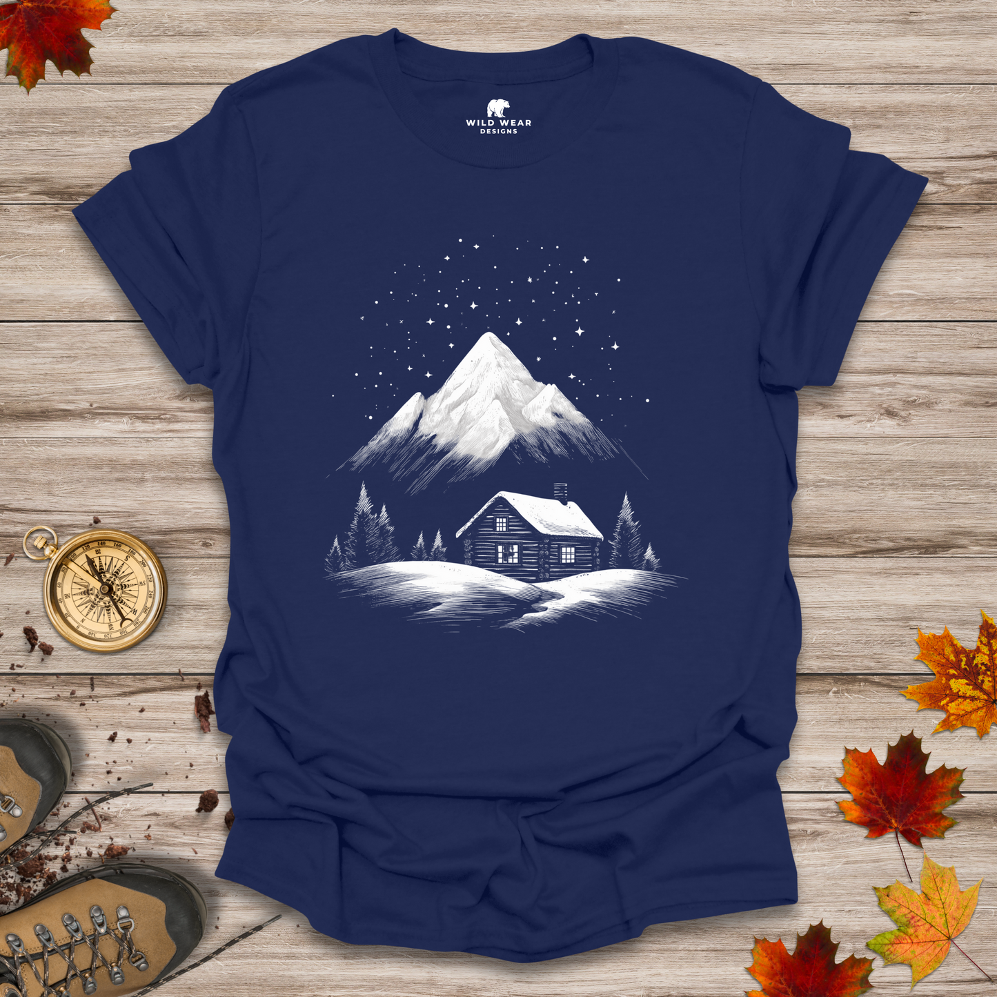 Starry Peaks Cabin T-Shirt