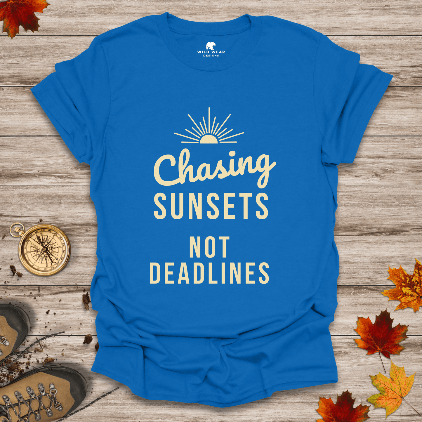 Chasing Sunsets, Not Deadlines T-Shirt