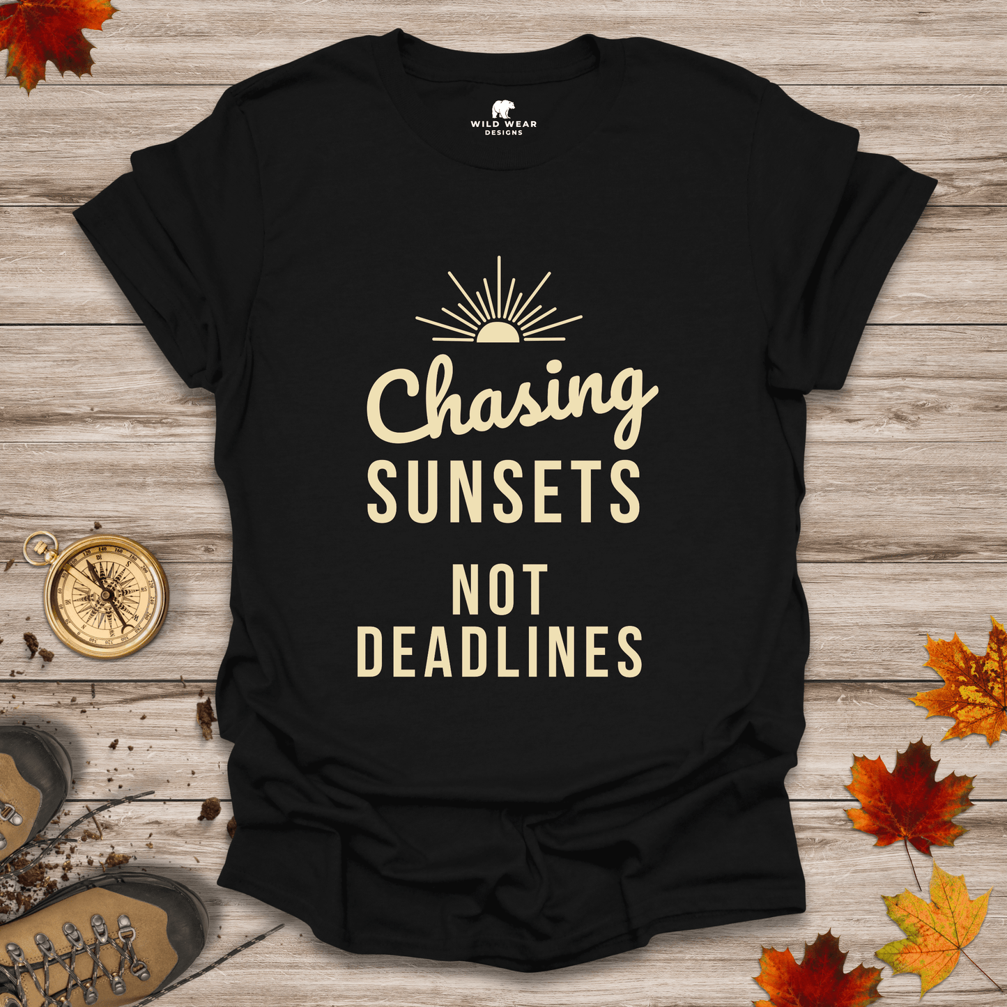 Chasing Sunsets, Not Deadlines T-Shirt