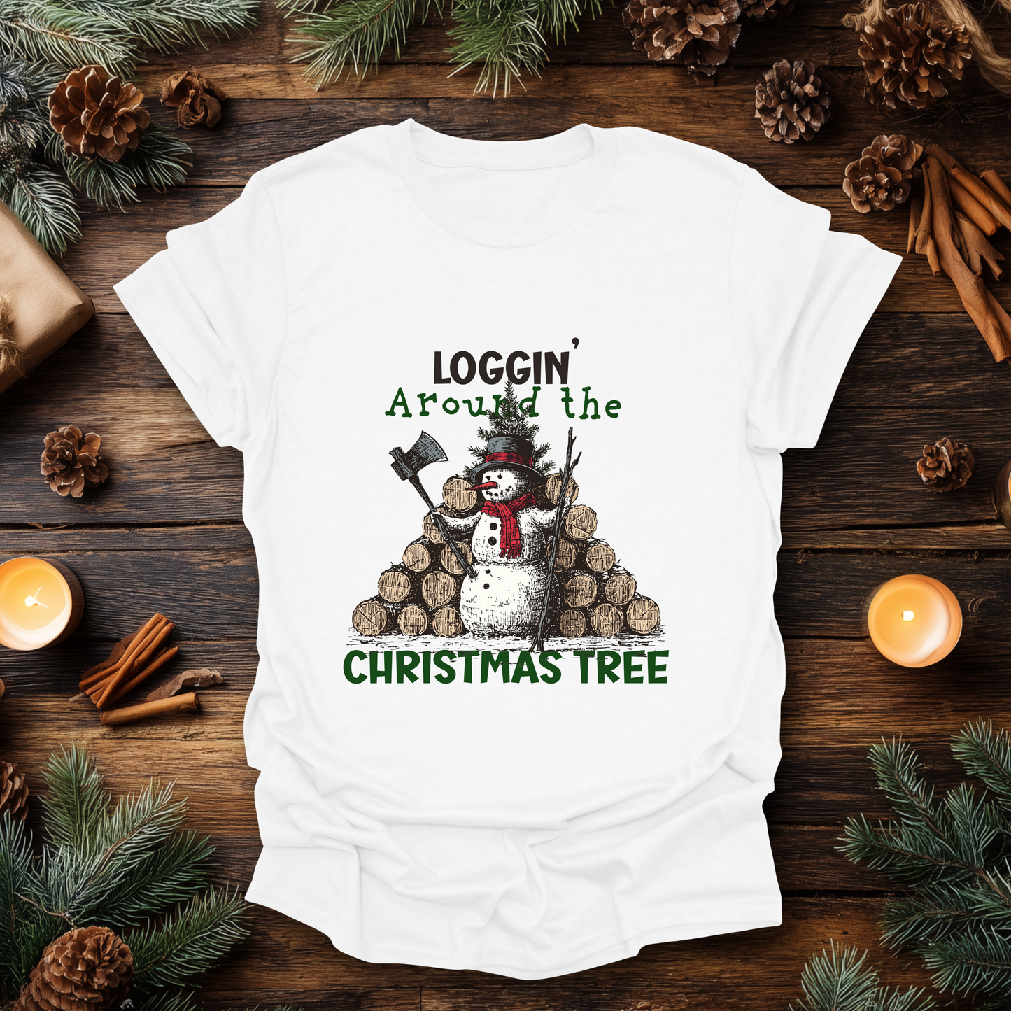 Loggin’ Around the Christmas Tree T-Shirt