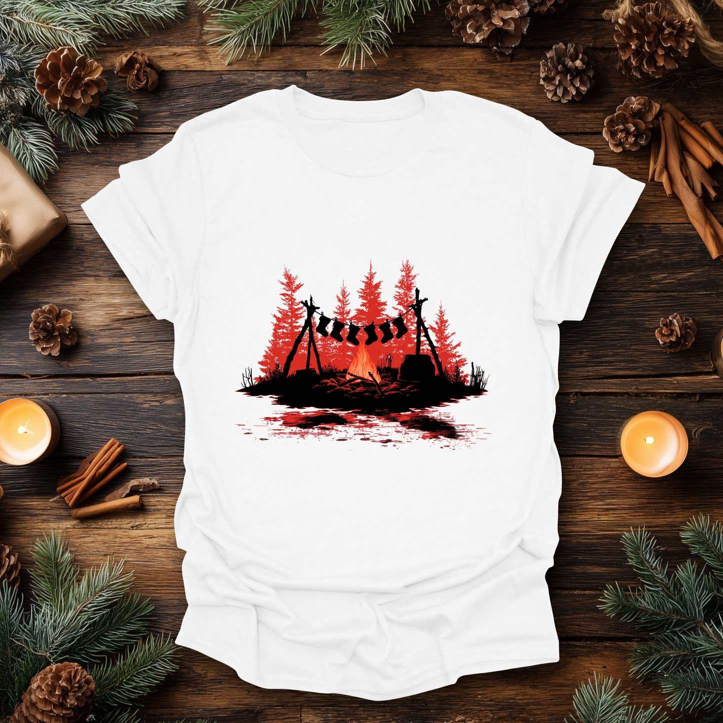 Campfire Christmas T-Shirt