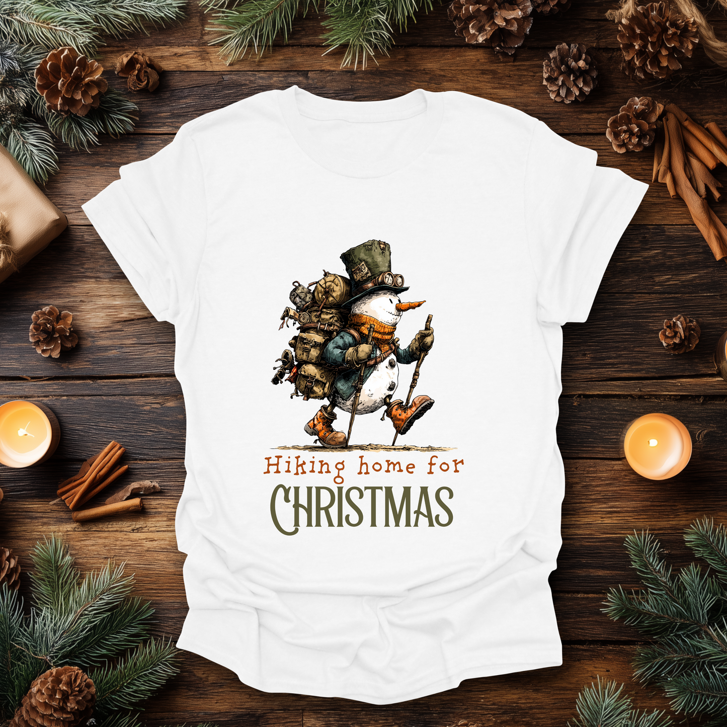 Home for Christmas Snowman T-Shirt