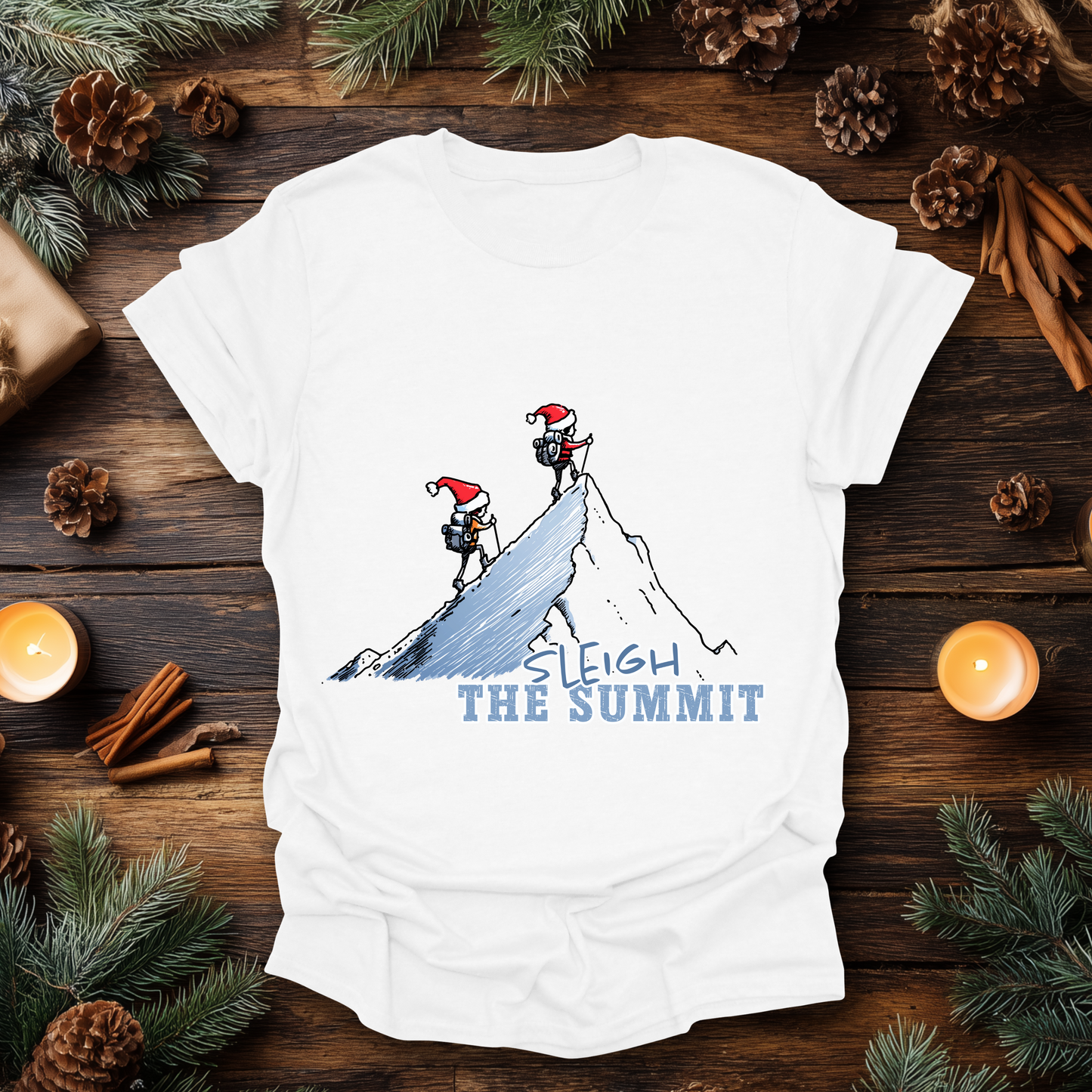 Sleigh the Summit Christmas T-Shirt