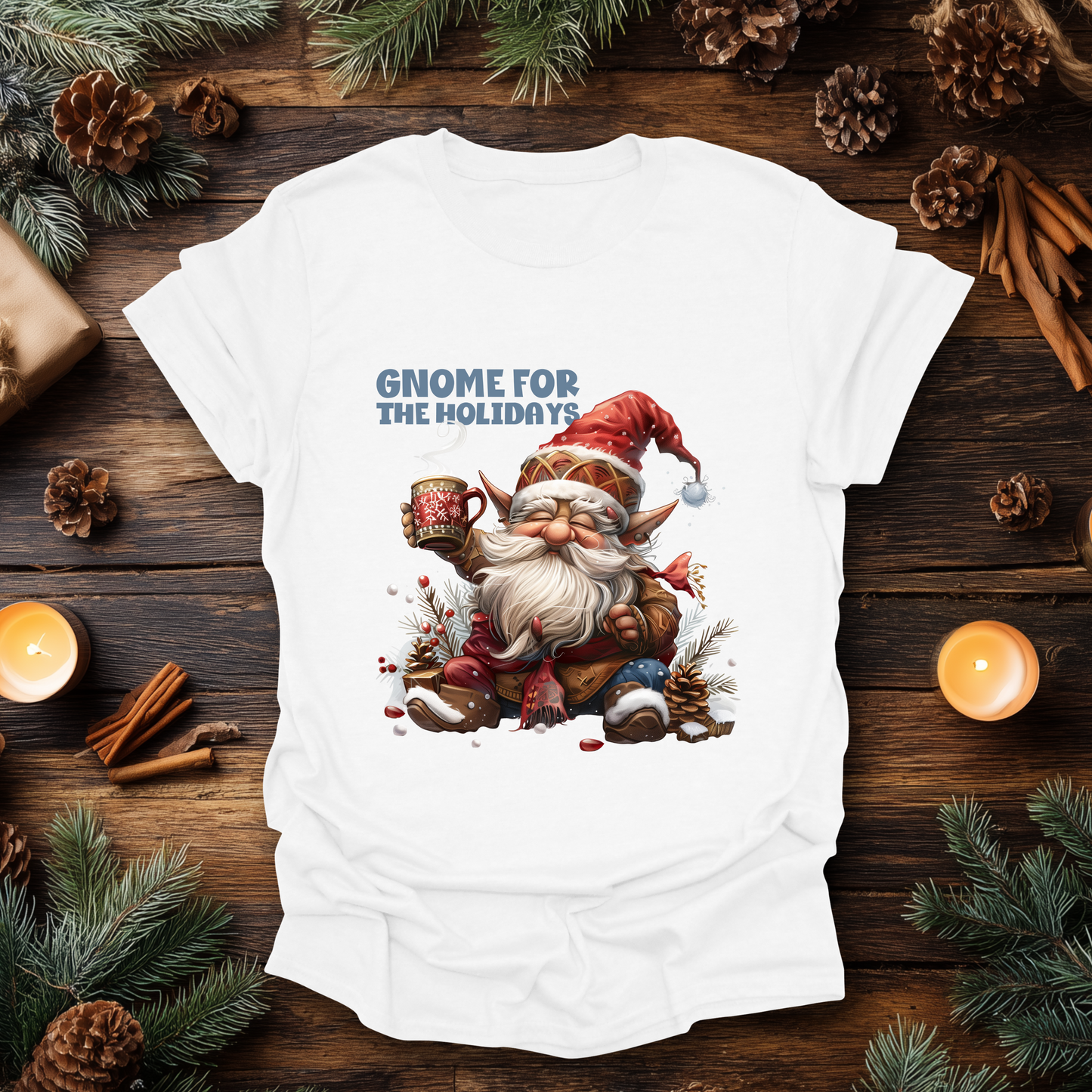 Gnome for the Holidays Christmas T-Shirt