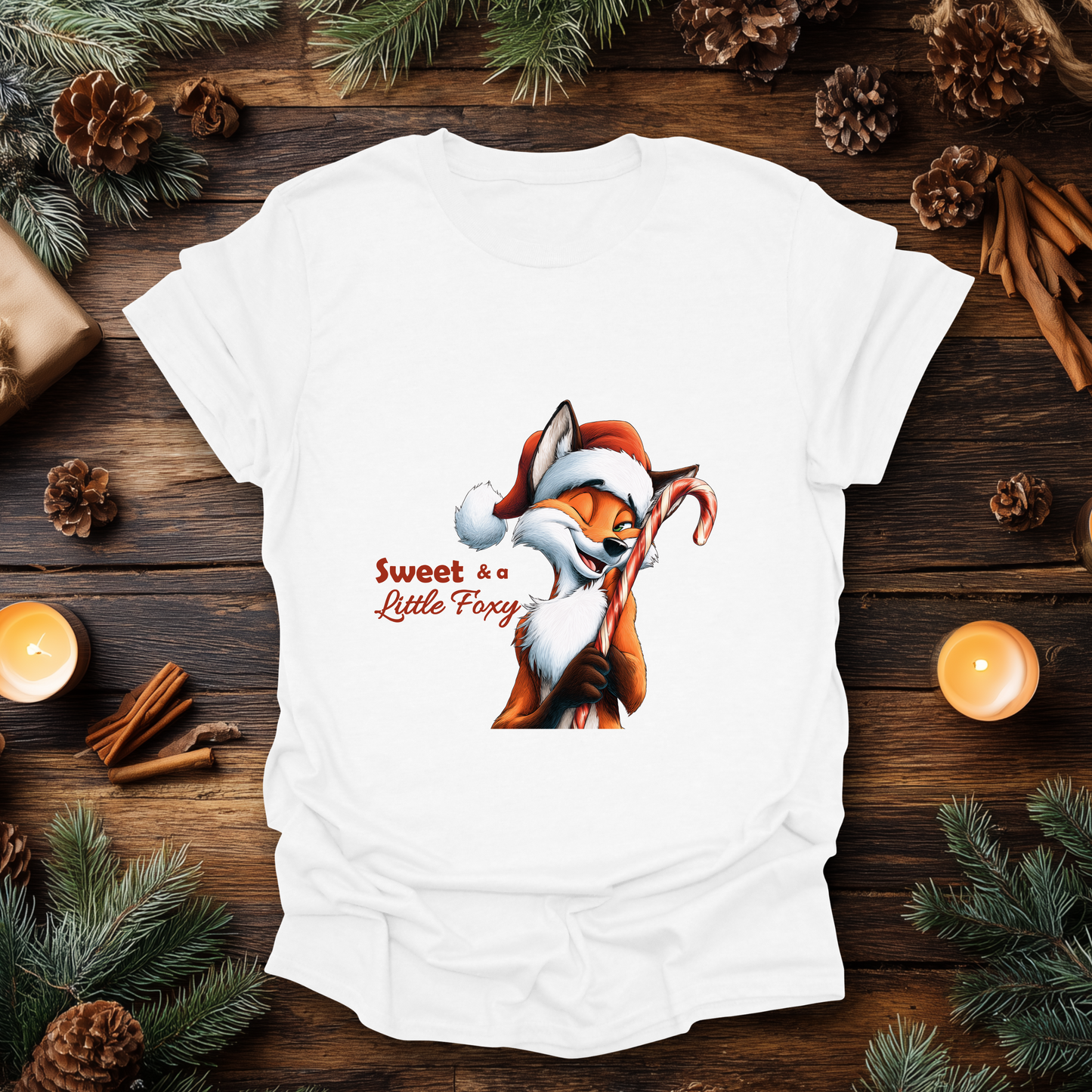 Sweet & a Little Foxy Christmas T-Shirt