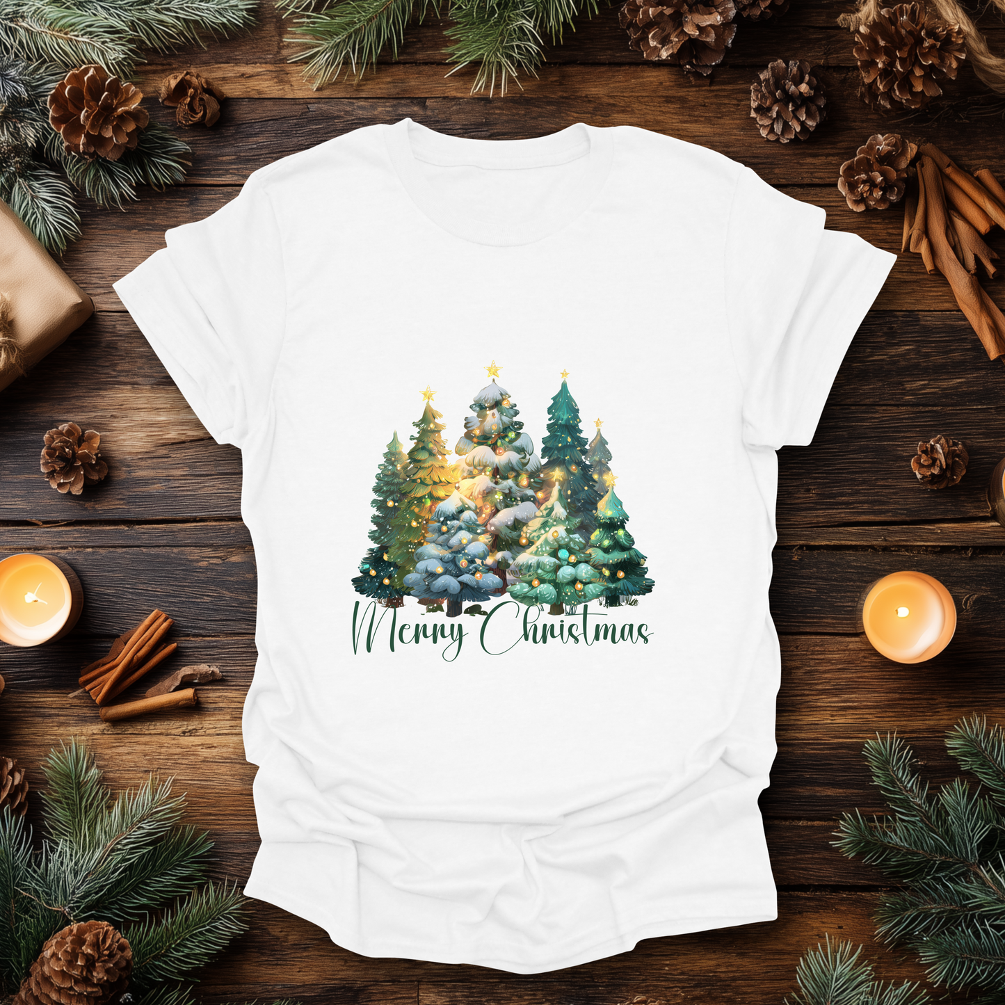 “Merry Christmas” Forest Tree T-Shirt