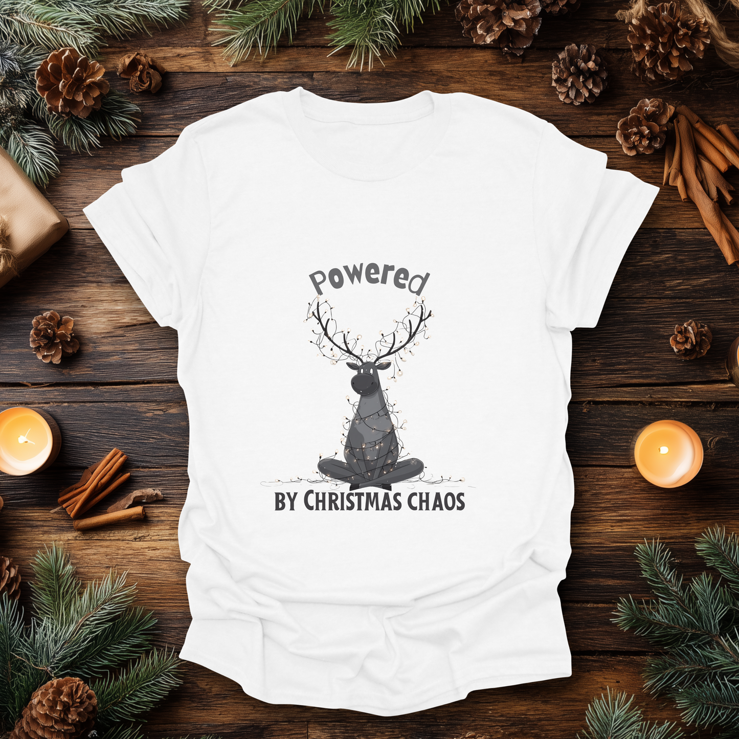 Powered by Christmas Chaos T-Shirt