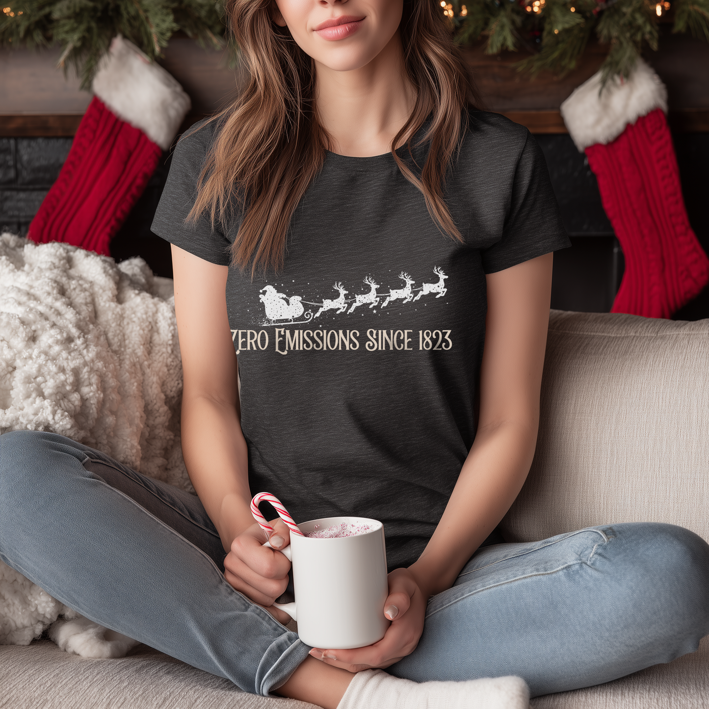 Reindeer Powered Christmas T-Shirt