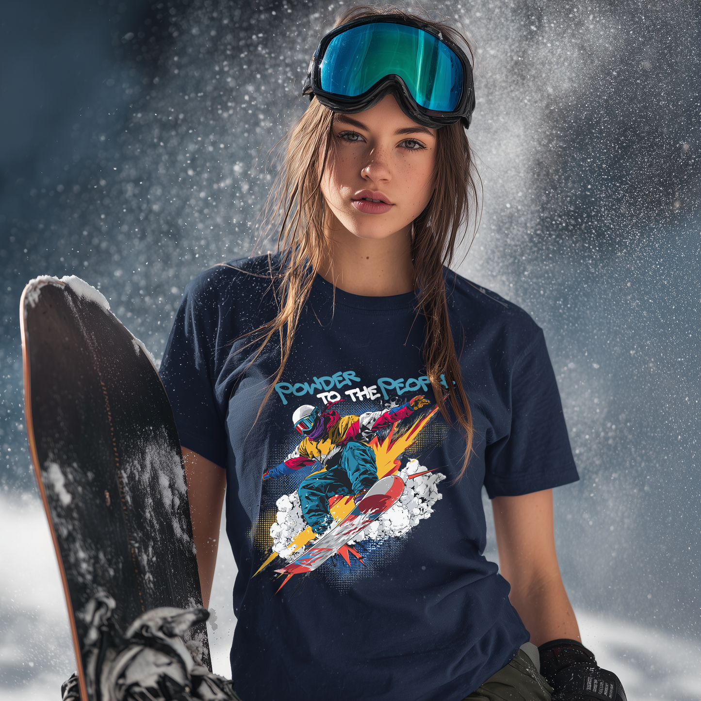 Powder to the People Snowboarding T-Shirt
