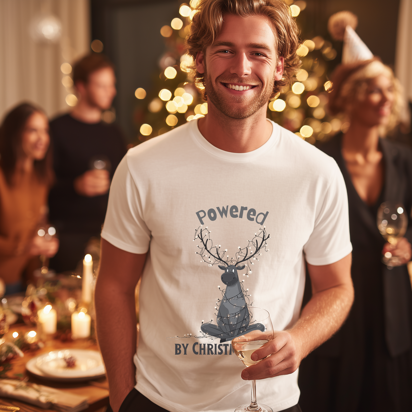 Powered by Christmas Chaos T-Shirt