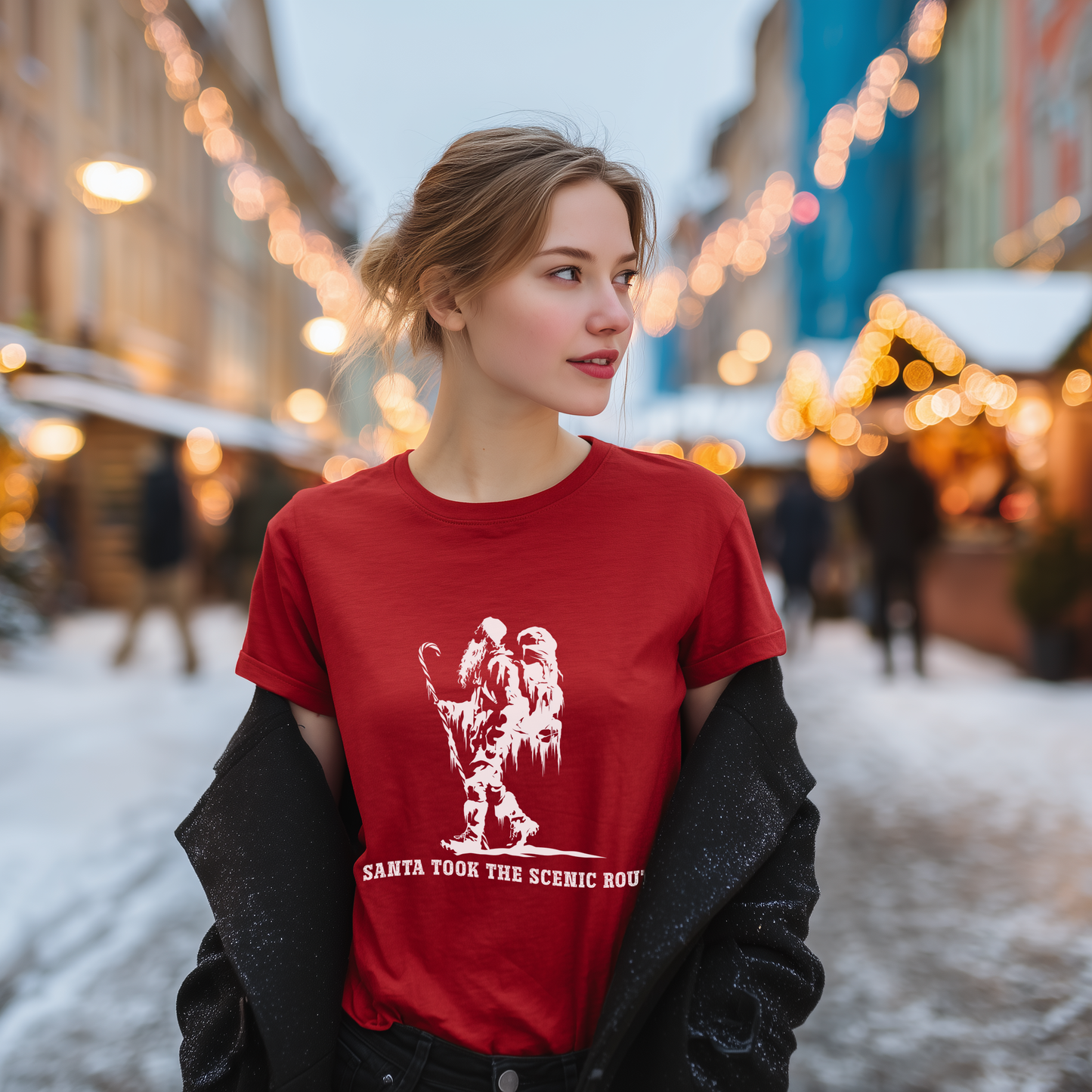 Santa Took the Scenic Route T-Shirt