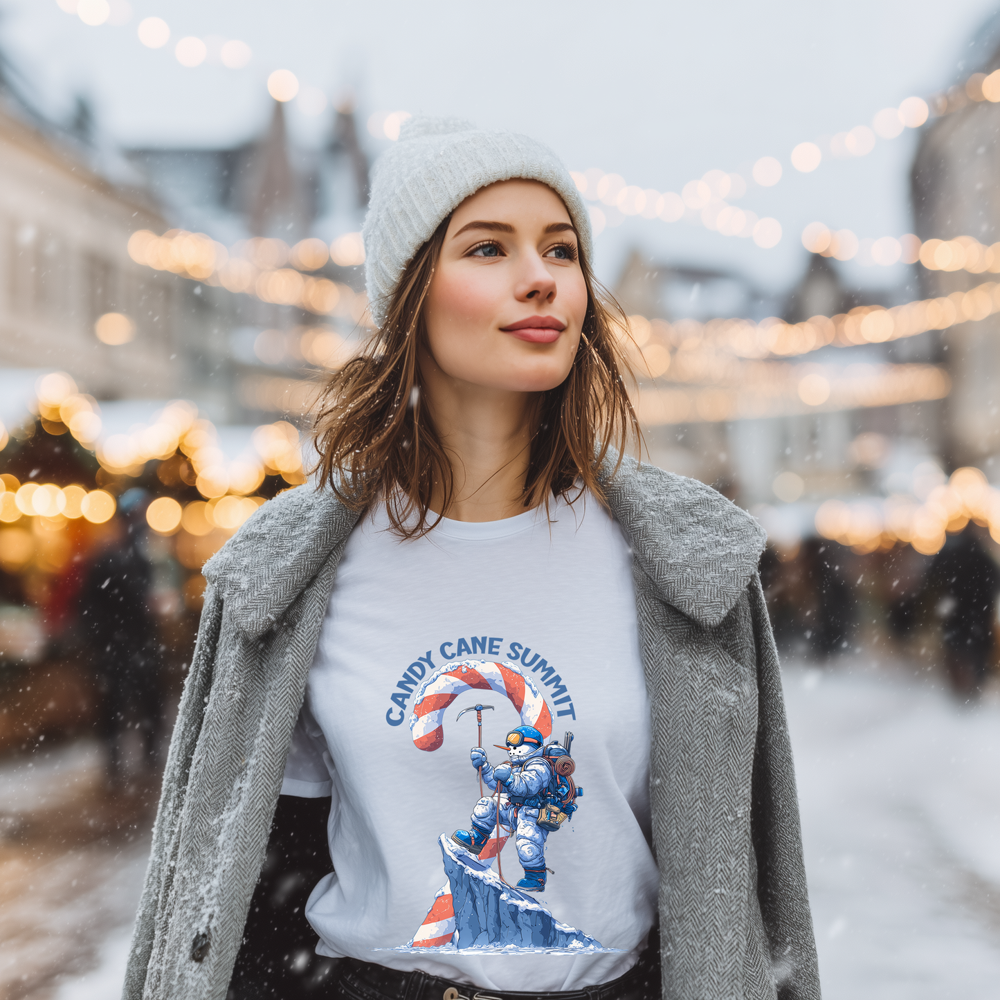 Candy Cane Summit Christmas T-Shirt