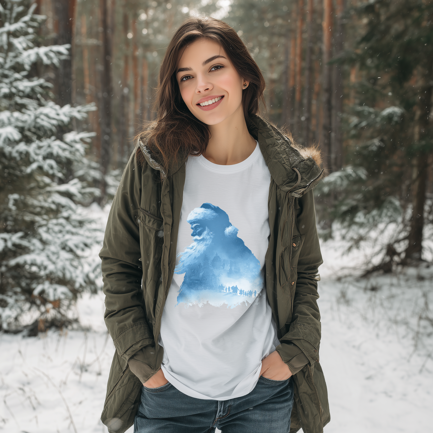 Frostbound Santa - Winter Wanderer T-Shirt