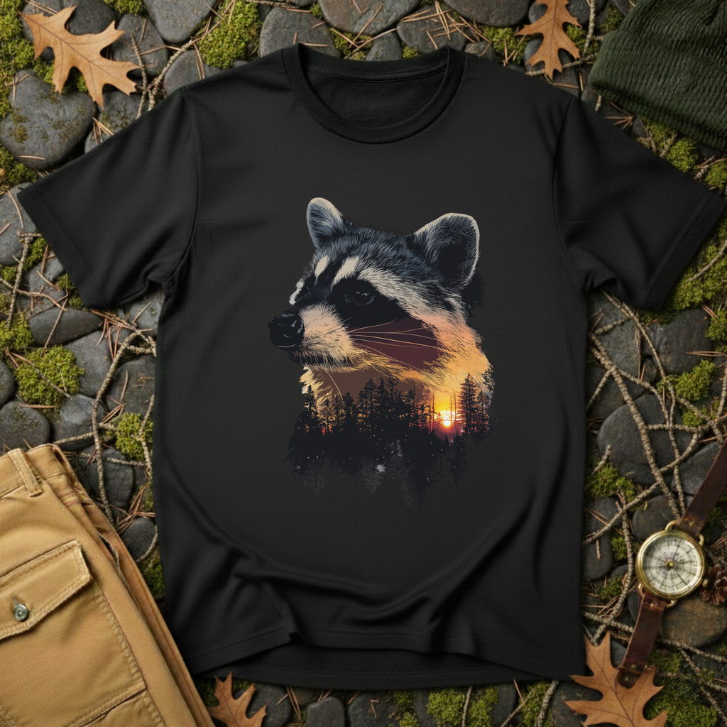 Raccoon Sunrise T-Shirt