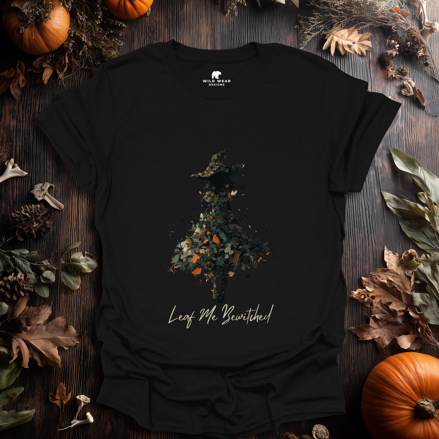 Leaf Me Bewitched Witch T-Shirt